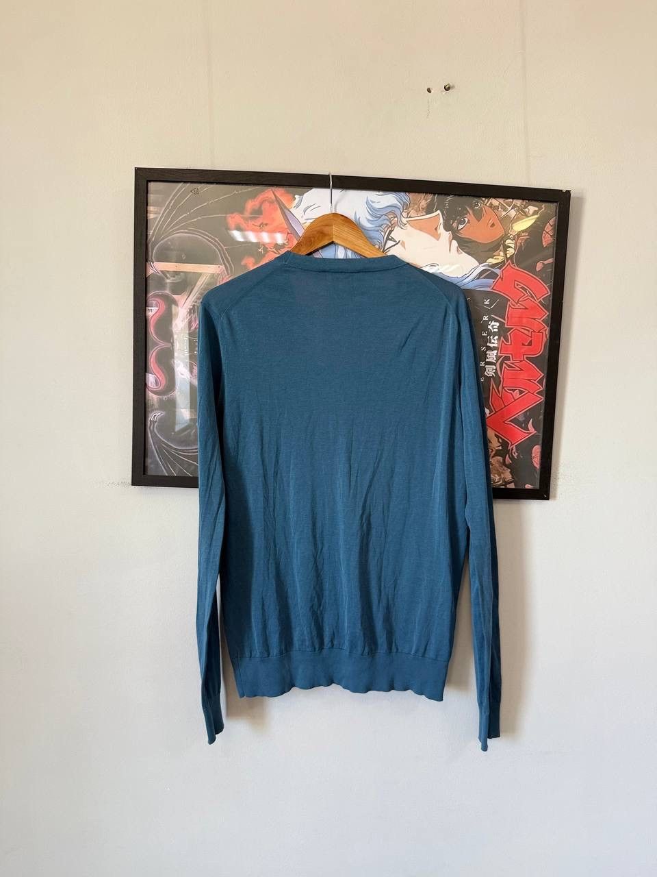 Hermes HERMES COTTON CARDIGAN BLUE SIZE LARGE Size US L / EU 52-54 / 3 - 11 Thumbnail