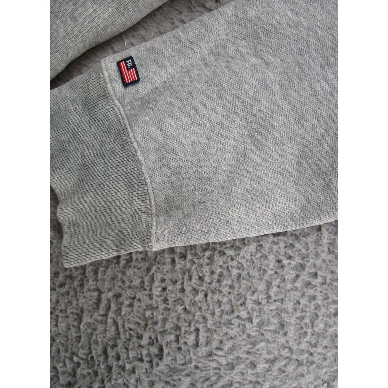 Polo Ralph Lauren VINTAGE Ralph Lauren Polo Jeans Company Sweatshirt Embroidered 90s Grey Mens M Hooded Pullover Read 90s Decade Size US M / EU 48-50 / 2 - 2 Thumbnail