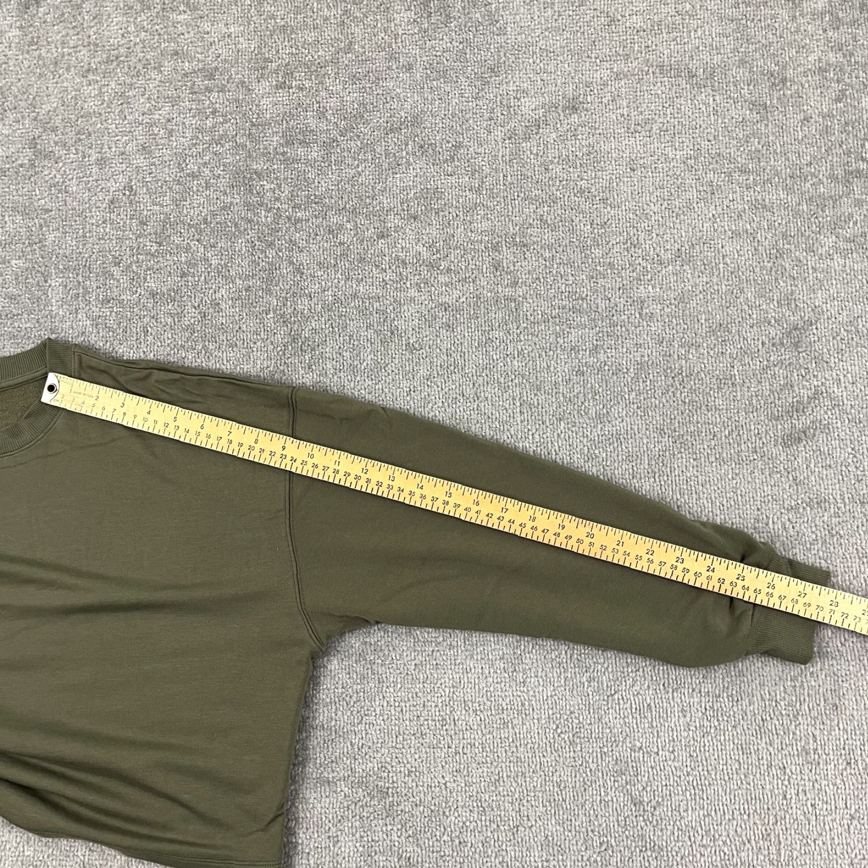 Vintage VINTAGE Nuuds Women's Cropped Sweatshirt Pullover Athletic Lounge All Seasons Green Small Size S / US 4 / IT 40 - 6 Thumbnail