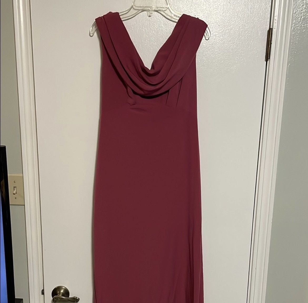 Other Red Cowl Neck Maxi Dress Size M / US 6-8 / IT 42-44 - 1 Thumbnail
