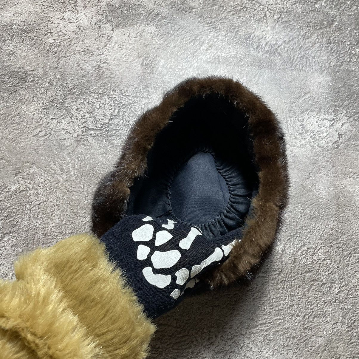 If Six Was Nine Vintage 90s Alt Beanie Mohair Ushanka Faux American VTg Size ONE SIZE - 3 Thumbnail