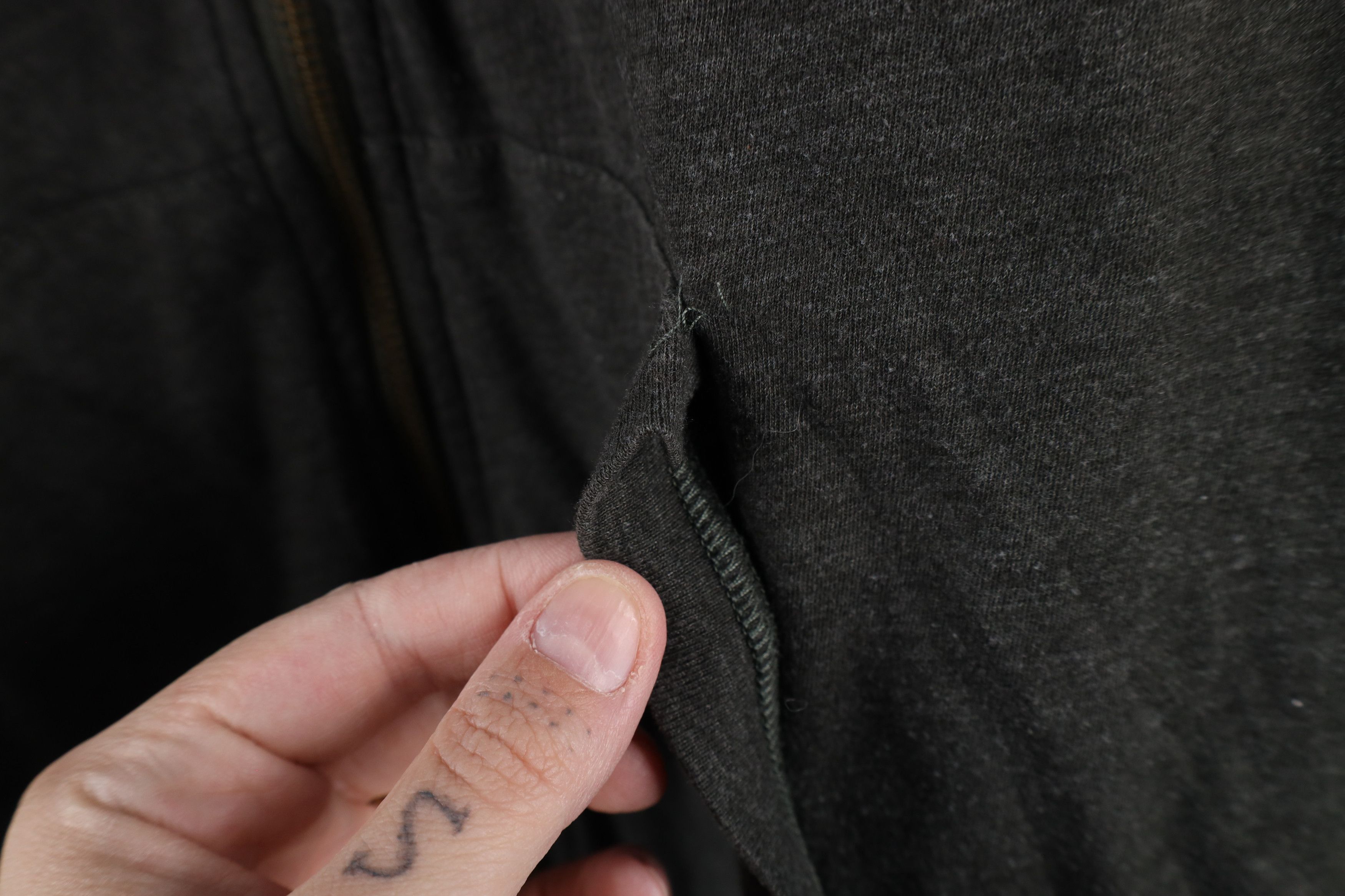 John Varvatos × Vintage John Varvatos USA Blank Jersey Knit Full Zip Hoodie Gray Size US XXL / EU 58 / 5 - 9 Thumbnail