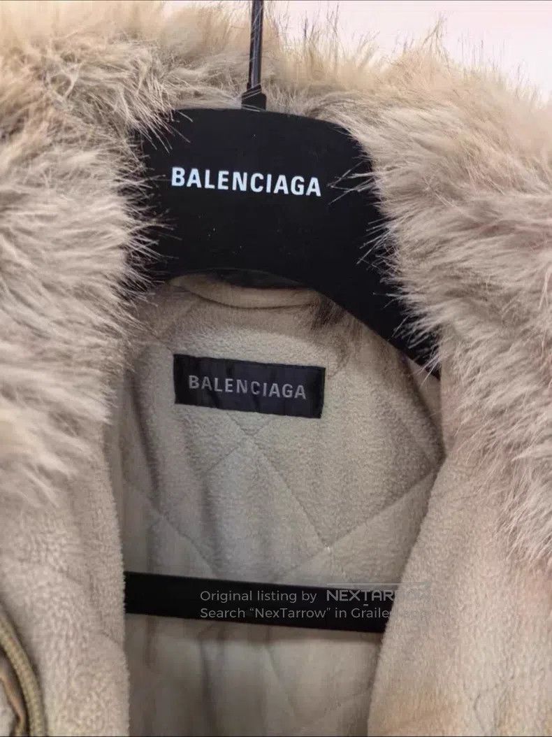 Balenciaga Balenciaga Beige faux fur coat Size 4XL / US 24-26 - 5 Thumbnail