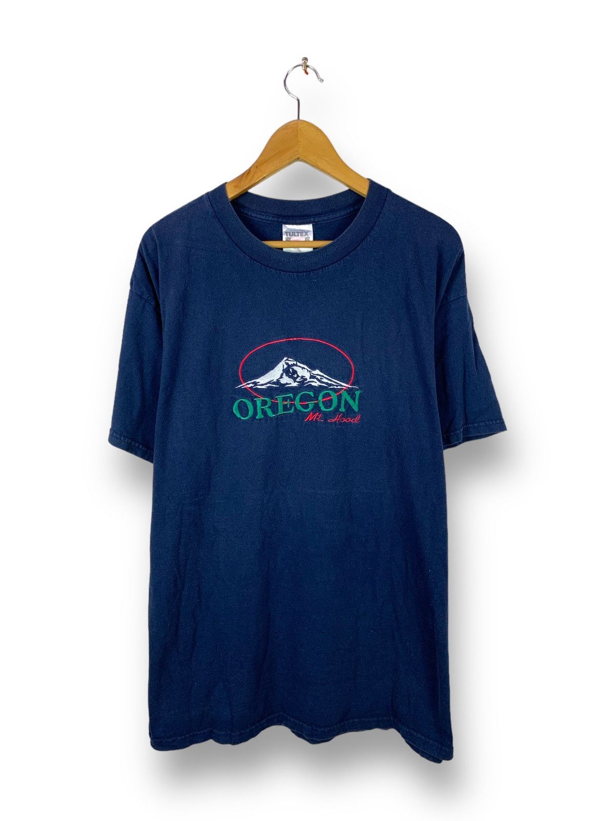 Tultex Steals! Vintage Y2K Oregon Embroidered Tee Size US XL / EU 56 / 4 - 1 Thumbnail