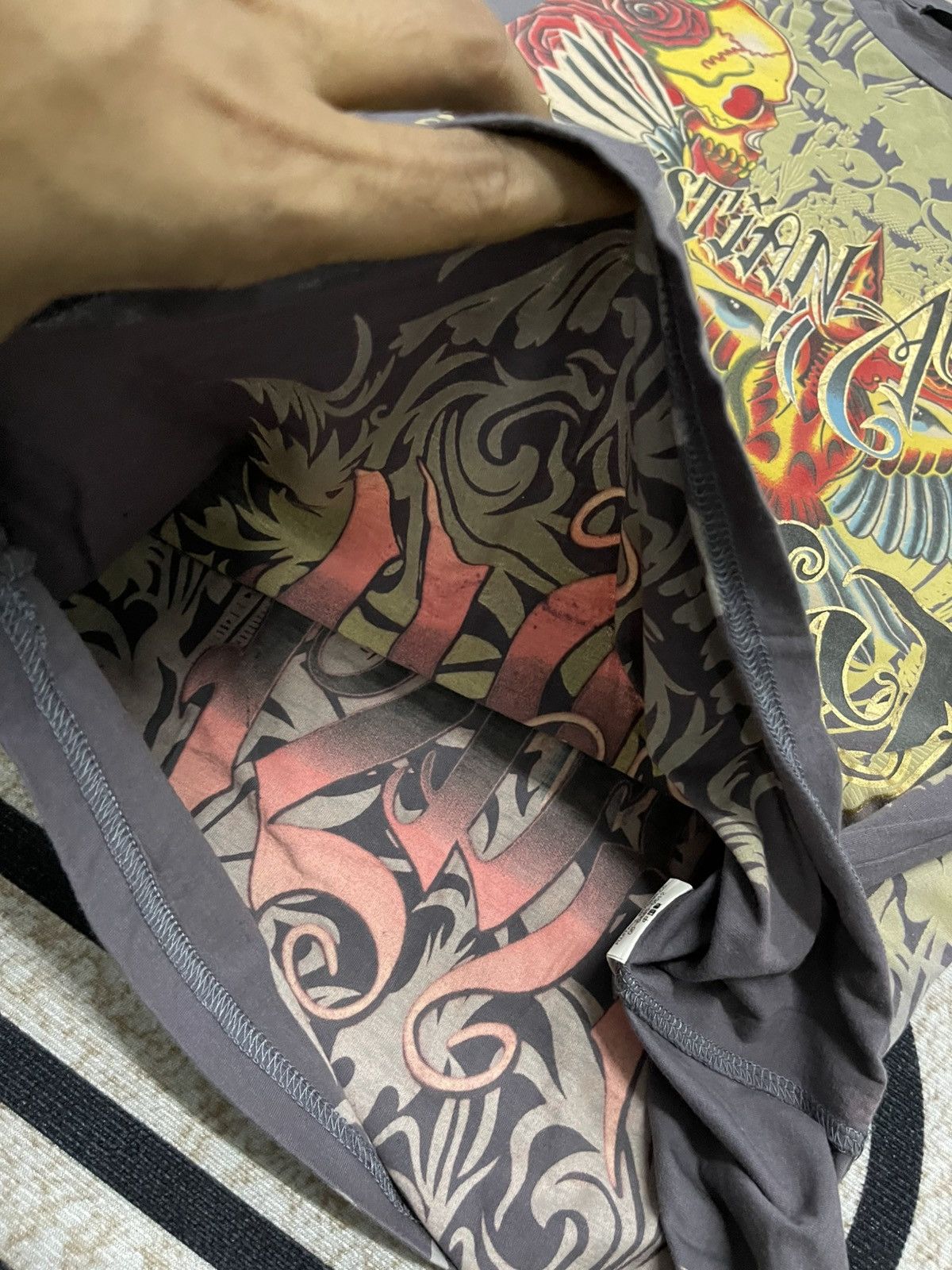 Christian Audigier 2000s JAPANESE BRAND X CHRISTIAN AUDIGIER ED HARDY OVO TEES Size US S / EU 44-46 / 1 - 14 Thumbnail