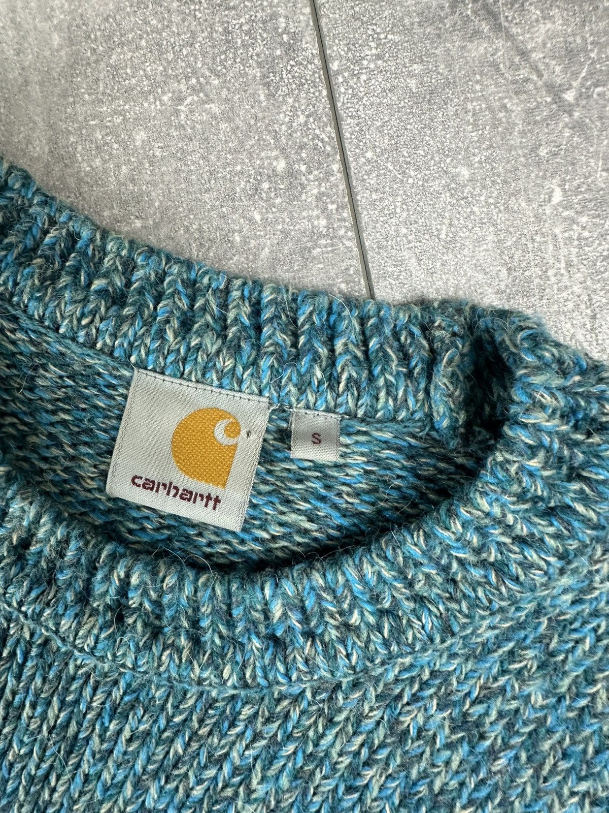Carhartt Carhartt Small Logo Morris Textured Knitting Sweater Size US S / EU 44-46 / 1 - 6 Thumbnail