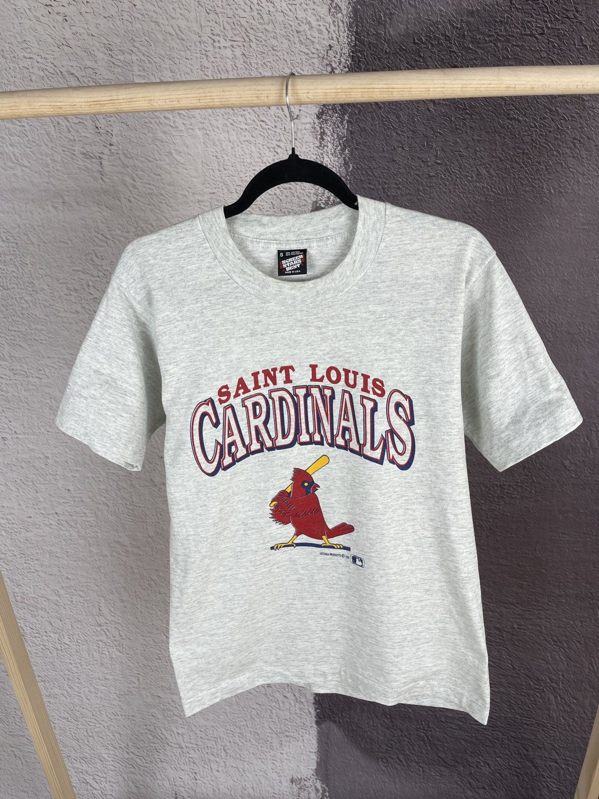 MLB 1991 vintage Screen Stars made in USA Saint Louis Cardinals Size US S / EU 44-46 / 1 - 2 Thumbnail