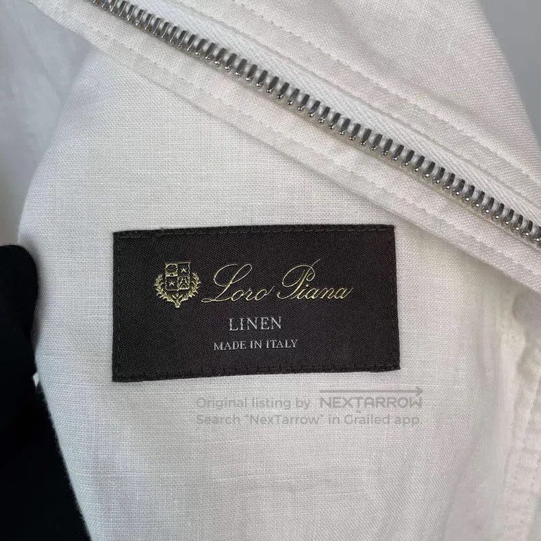 Loro Piana Loro Piana Linen zipper jacket, white Size XS / US 0-2 / IT 36-38 - 4 Thumbnail