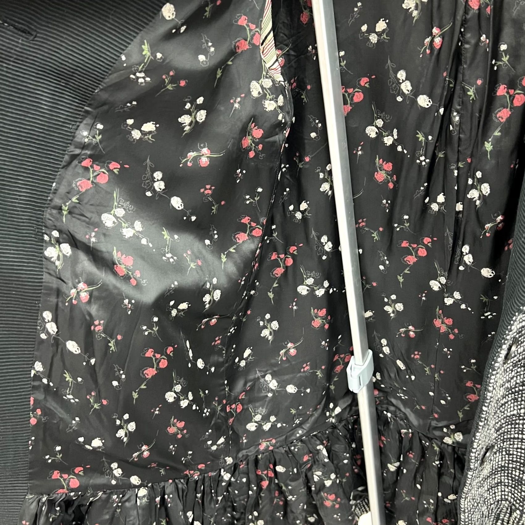 Kenzo VINTAGE KENZO Coat Jacket Women's M Gray Floral Wool 78% Wool 22% Polyamide Regular Size M Womens Size M / US 6-8 / IT 42-44 - 5 Thumbnail