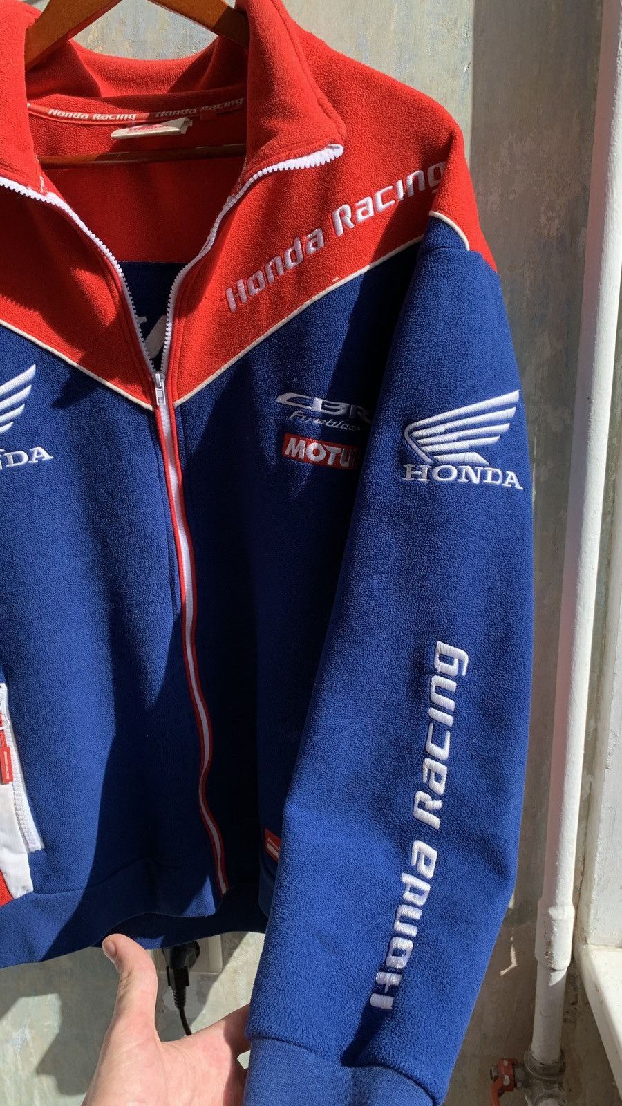 Honda × Japanese Brand 🔥Vintage Honda Racing Fleece Jacket Size US L / EU 52-54 / 3 - 5 Thumbnail