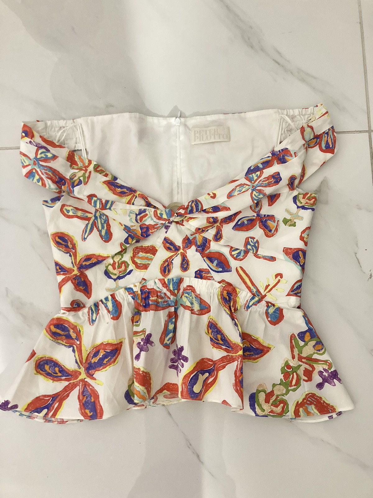 Peter Pilotto Off-the-shoulder Peter Pilotto top Size M / US 6-8 / IT 42-44 - 1 Thumbnail