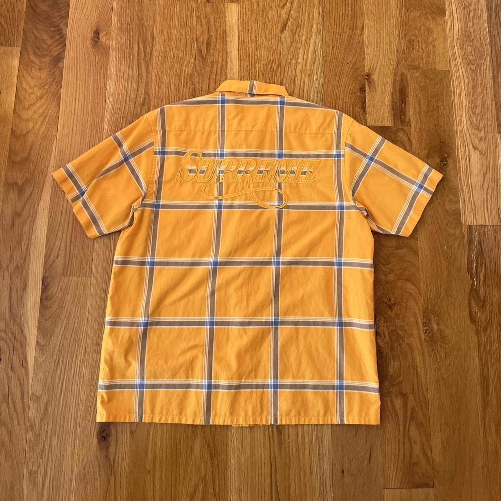 Supreme Supreme Yellow Plaid Shirt Size US M / EU 48-50 / 2 - 4 Thumbnail