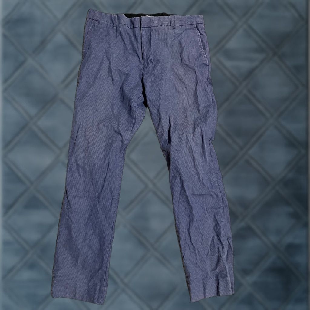 Vince Vince Mens Chino Pants Slacks Stretch Cotton Flat Front Blue 36 Pants Mens Size US 36 / EU 52 - 1 Thumbnail