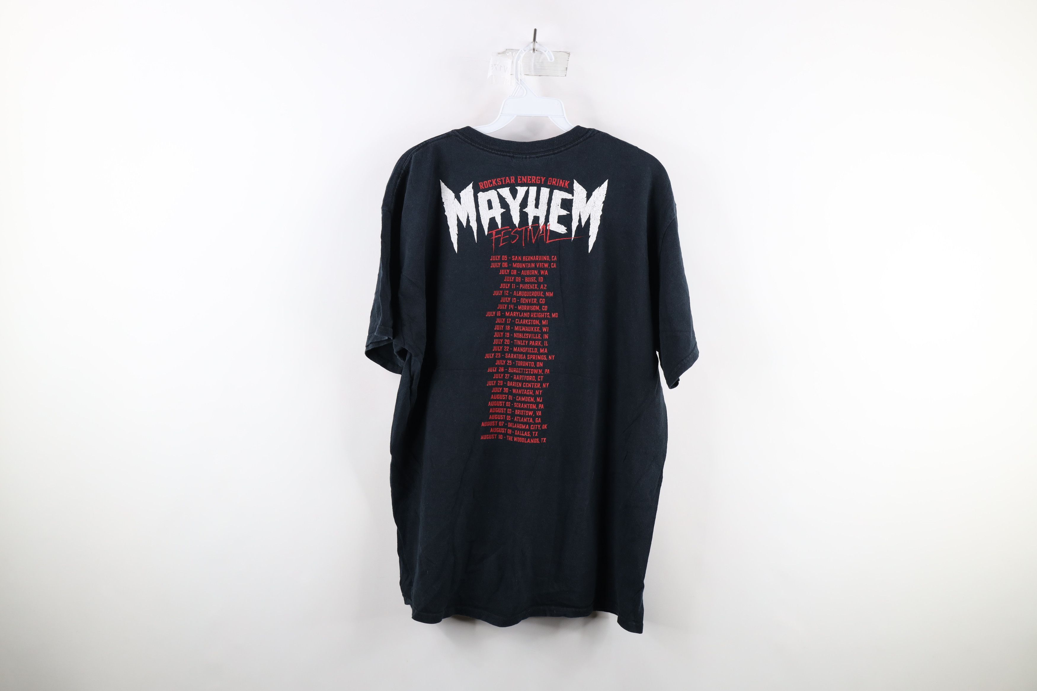 Vintage Y2K 2014 Rockstar Energy Drink Mayhem Festival T-Shirt Size US L / EU 52-54 / 3 - 8 Thumbnail