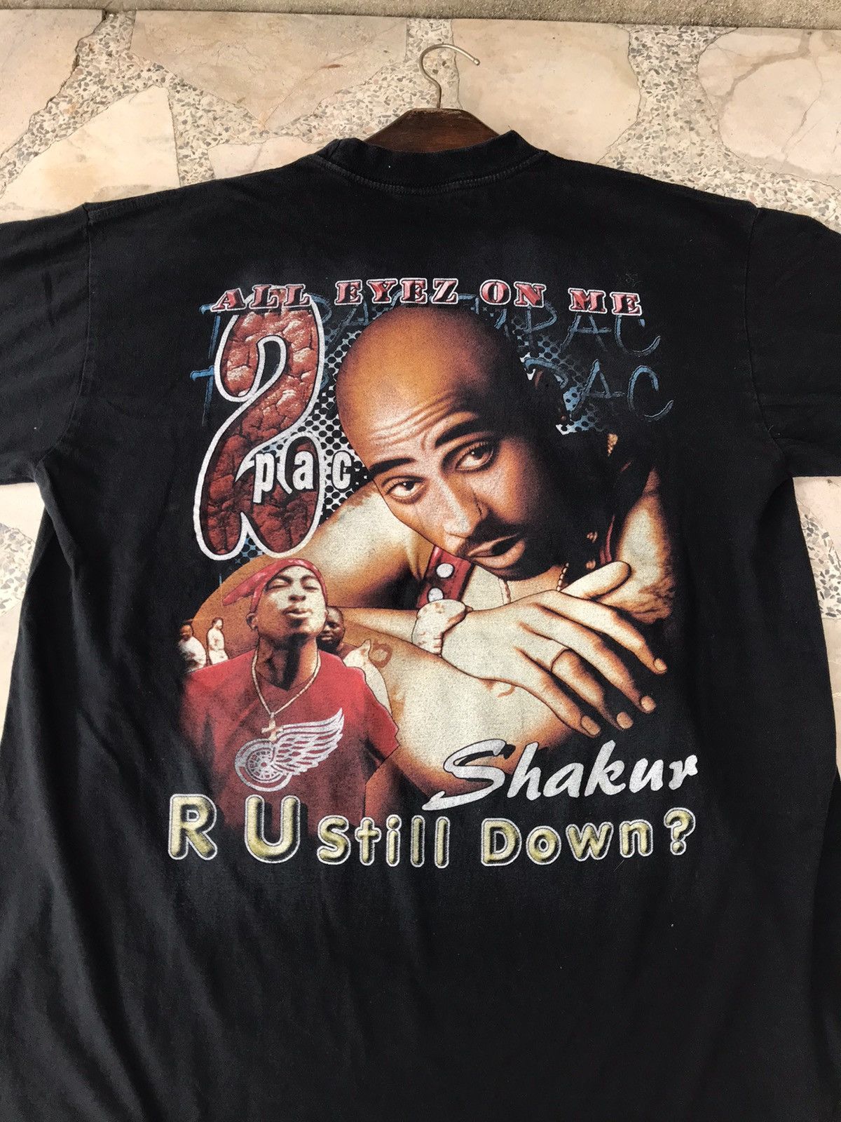 Rap Tees × Vintage Vintage 90s Tupac Shirt Size US L / EU 52-54 / 3 - 6 Thumbnail