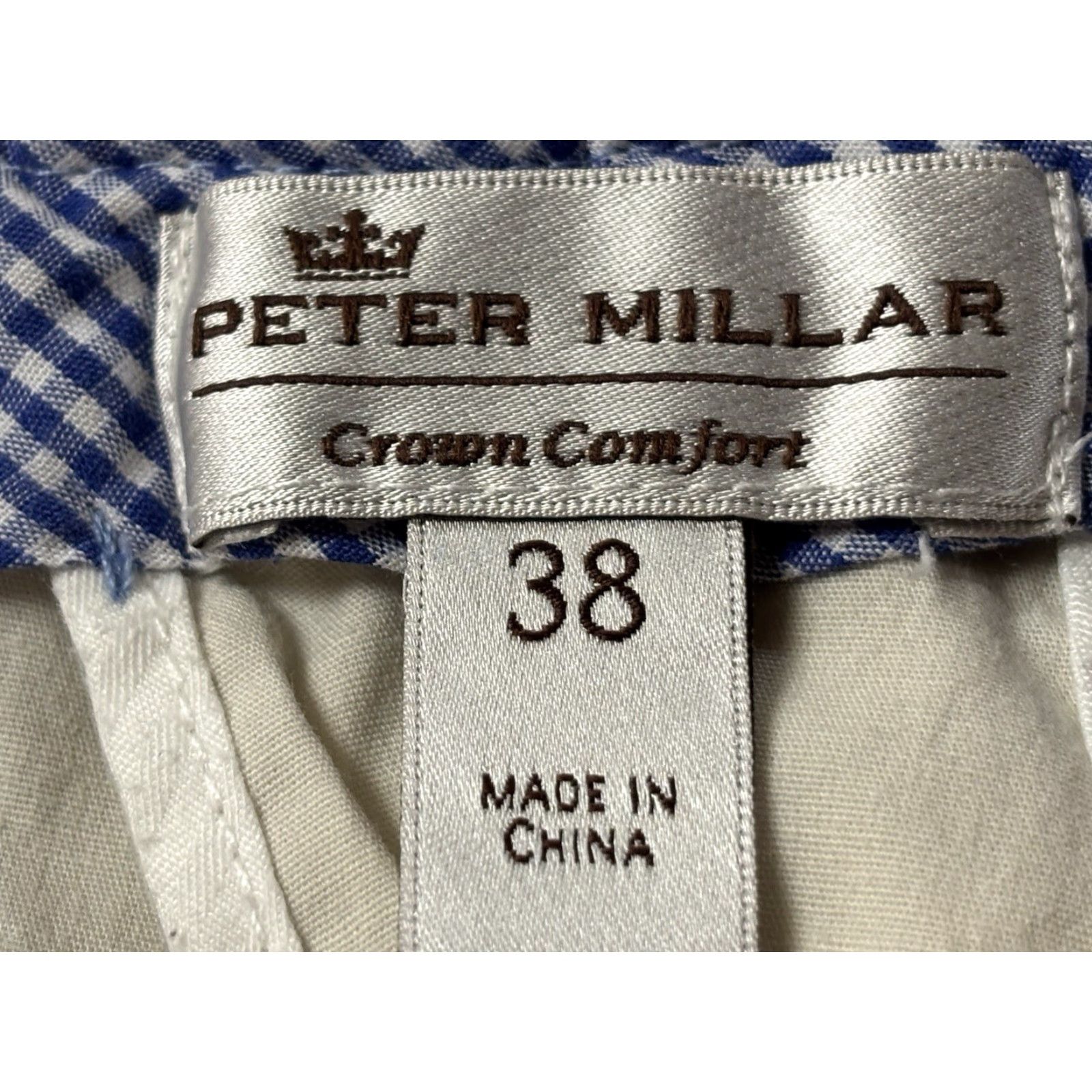 Peter Millar Peter Millar Shorts Mens 38 Khaki Beige Crown Comfort Flat Front 8” Inseam Golf Size US 38 / EU 54 - 3 Thumbnail
