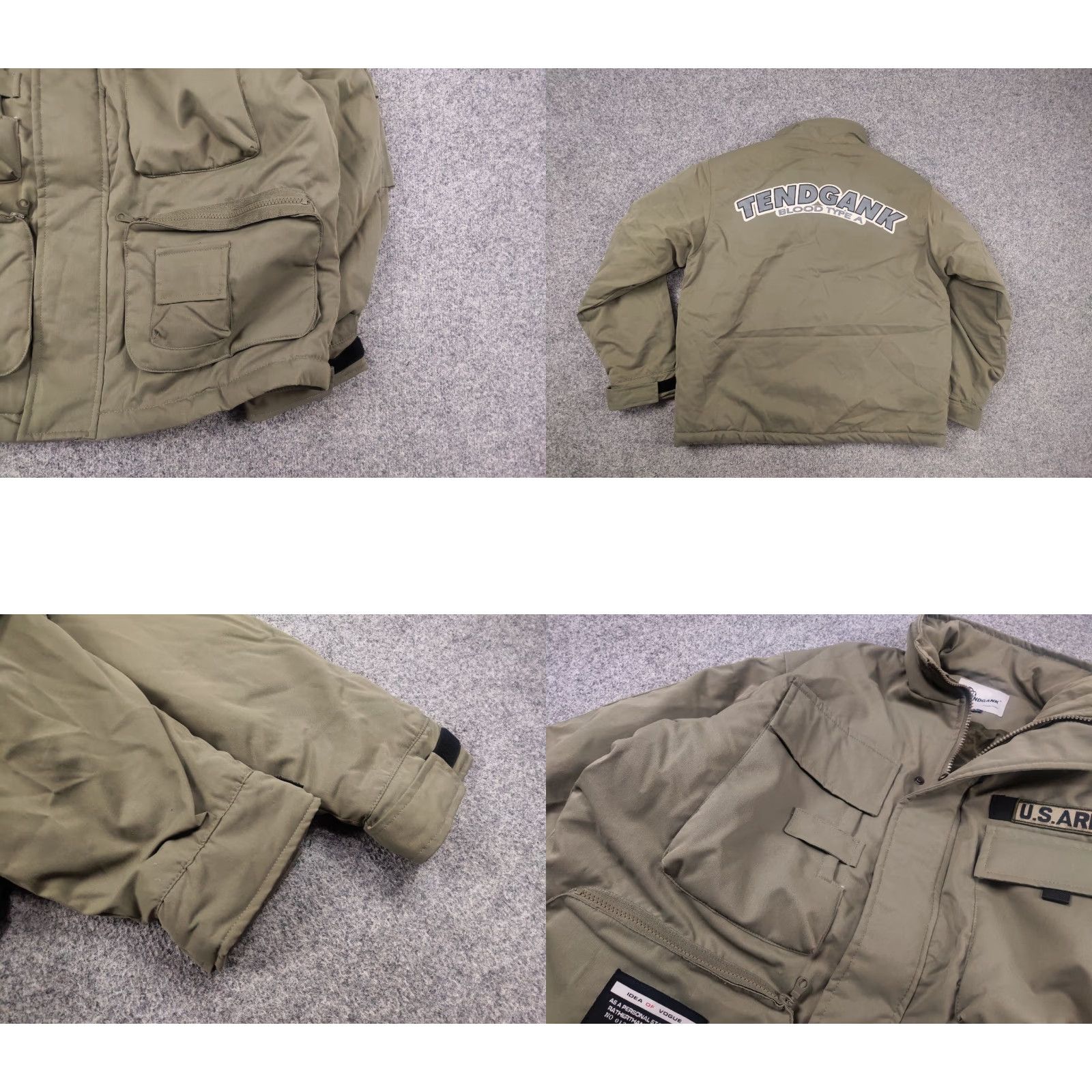 Kapital TendGank U.S. ARMY Jacket Military Style Winter Padded Vintage Korean Kapital L Green Mens 69 cm 60 cm Sleeve 54 cm Height? Size US L / EU 52-54 / 3 - 8 Thumbnail