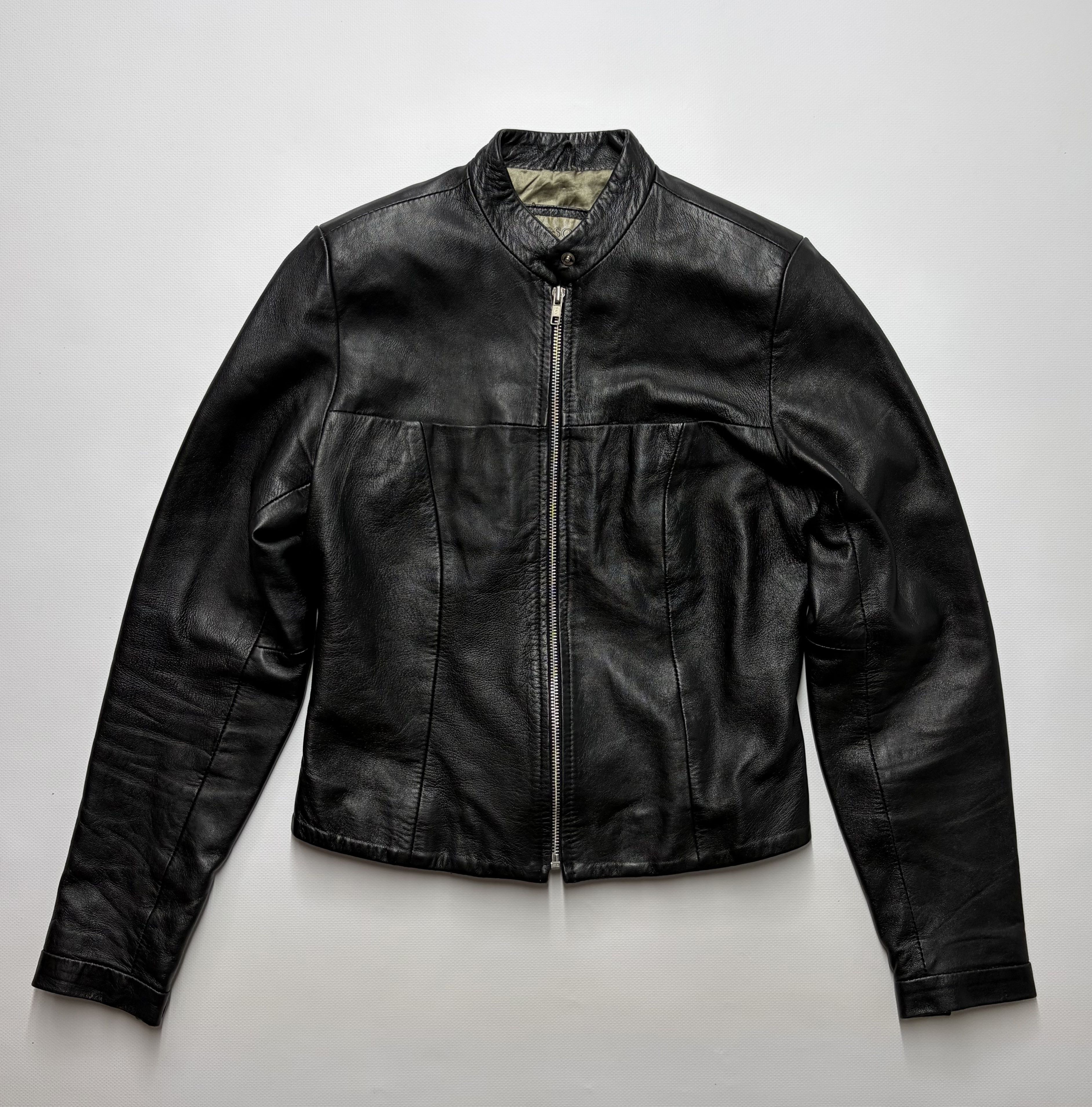 Vintage Vintage Women's Crop Leather Jacket Size M / US 6-8 / IT 42-44 - 1 Thumbnail