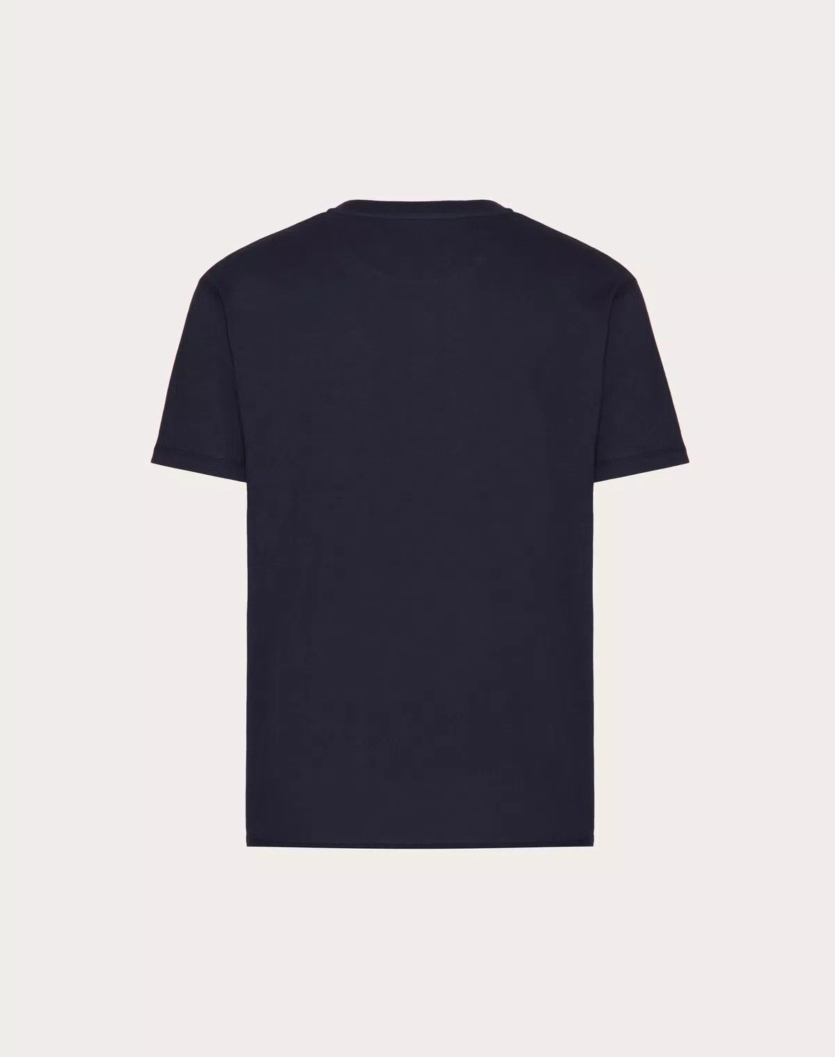 Valentino oc11z0725 Cotton T-Shirt With Vlogo Signature in Navy Blue Size US S / EU 44-46 / 1 - 2 Thumbnail