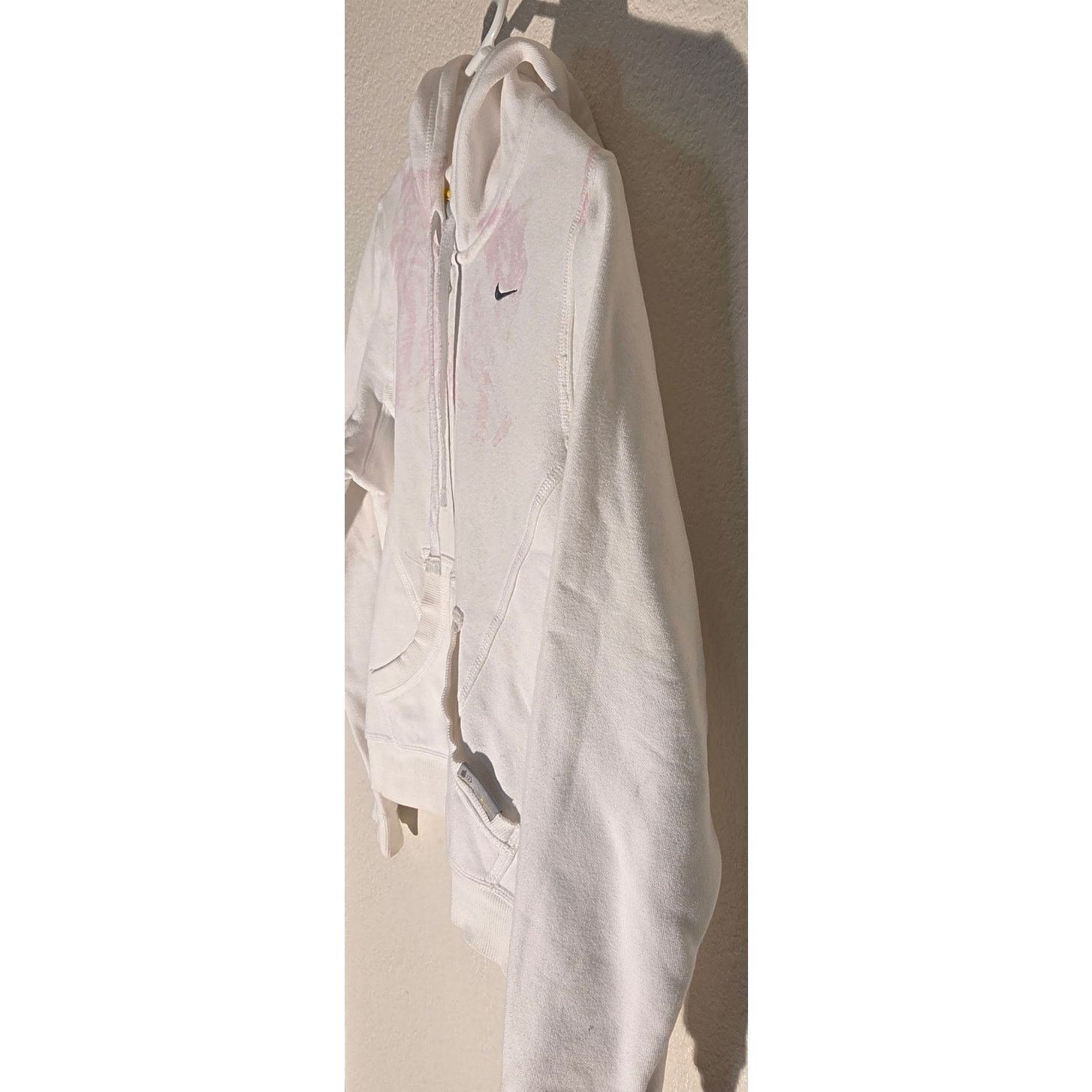 Nike Vintage Nike Pink & White Hoodie with Pocket - Retro Style Size M / US 6-8 / IT 42-44 - 4 Thumbnail