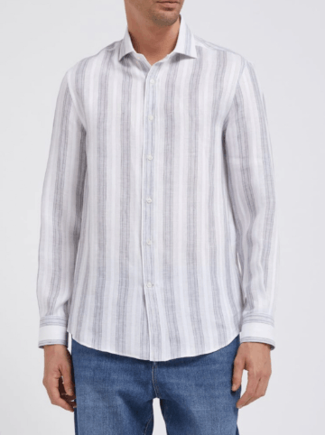 Brunello Cucinelli Shirt in Open White Size US XL / EU 56 / 4 - 1 Preview