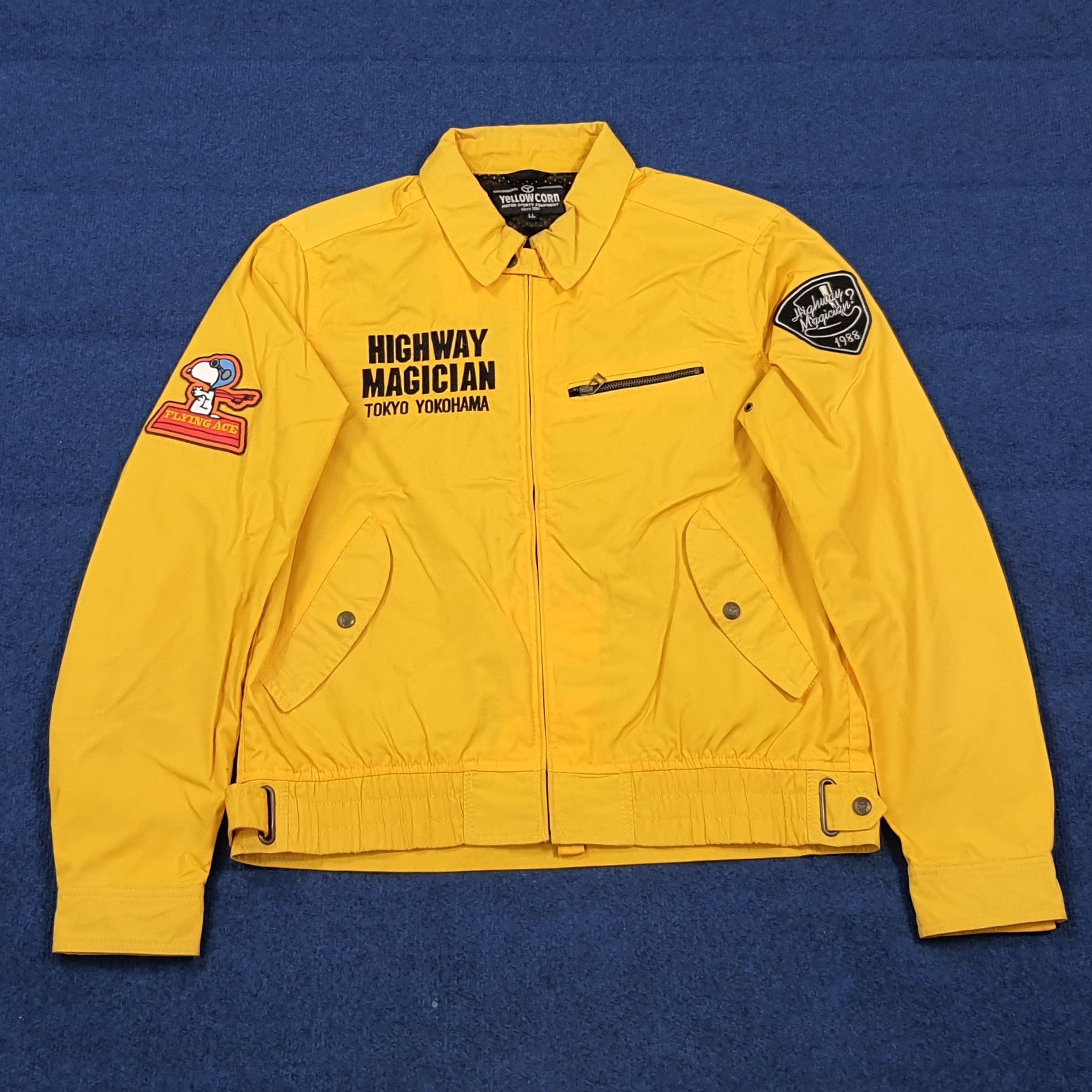YELLOW CORN RARE Yellow Corn Japan Snoopy Racing Jacket C306N17 Size US M / EU 48-50 / 2 - 3 Thumbnail