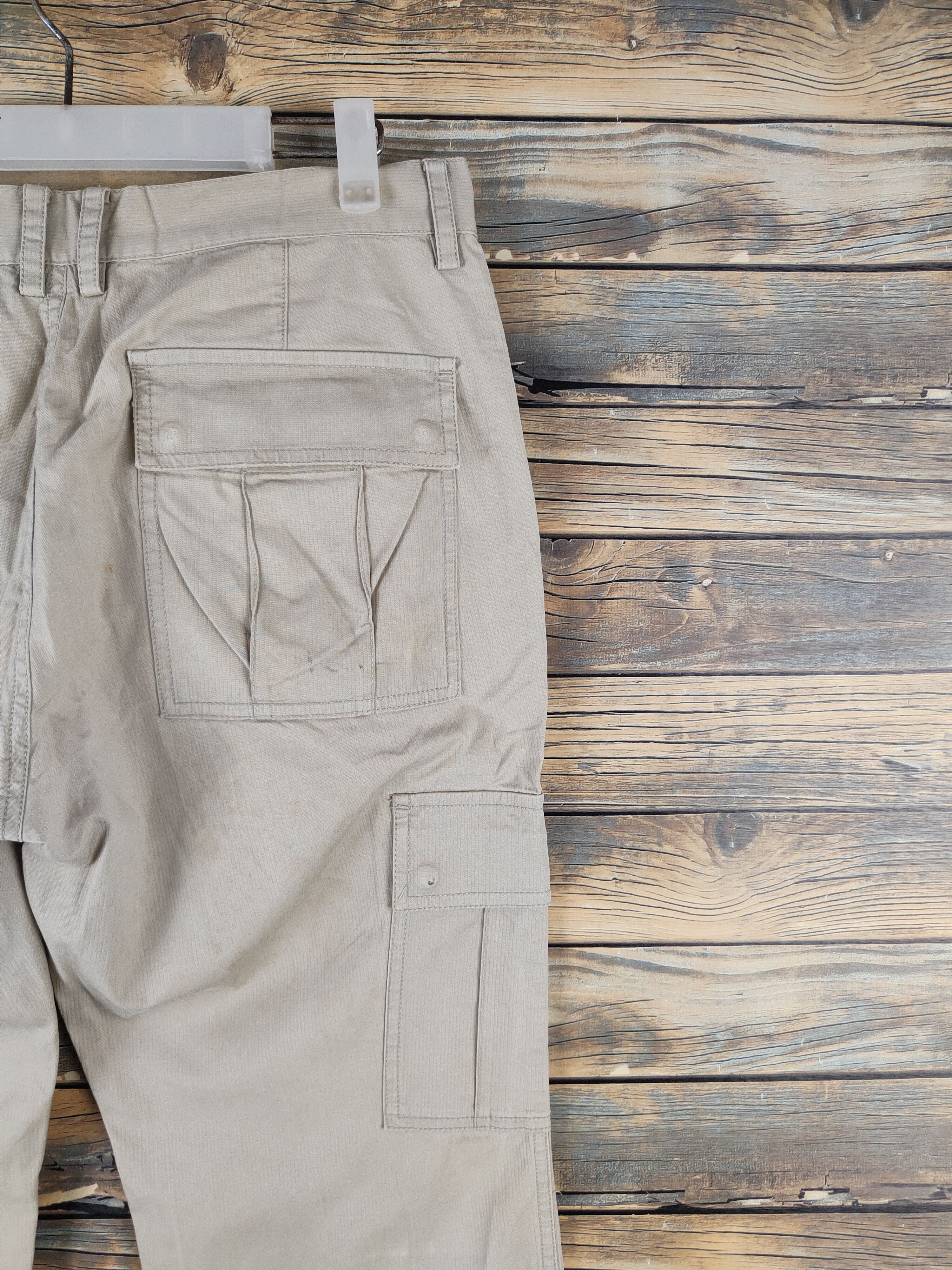 Japanese Brand DL Boycott Beige Multipocket Cargo Pants #2380 Size US 32 / EU 48 - 10 Thumbnail