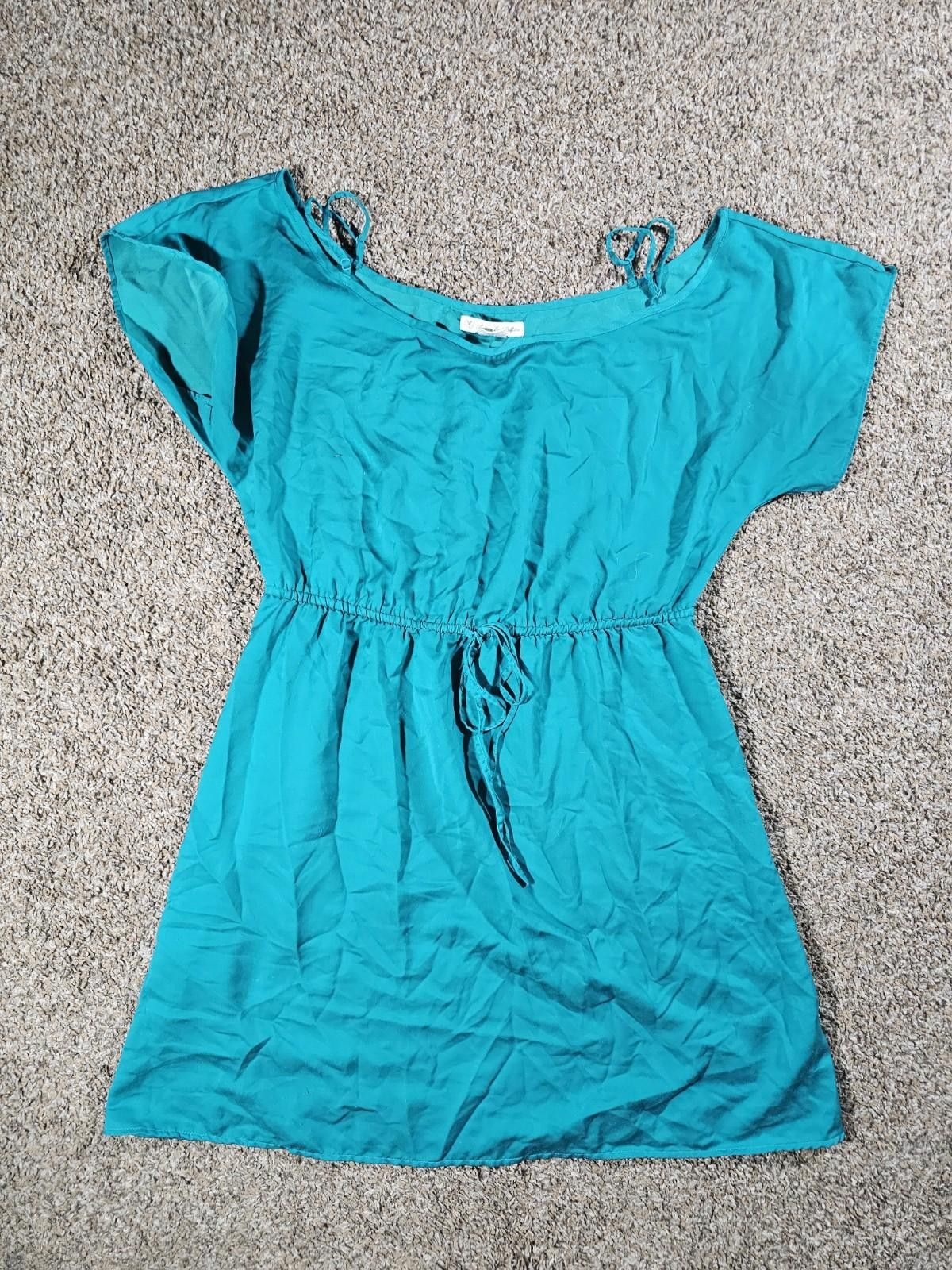 American Eagle Outfitters AEO American Eagle Outfitters smock dress teal Medium Size M / US 6-8 / IT 42-44 - 1 Thumbnail