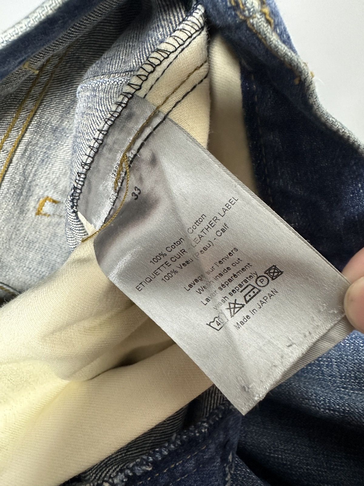 Dior × Hedi Slimane Dior — Hedi Slimane — Clawmark Denim / Altered & Resized Size US 33 - 6 Thumbnail