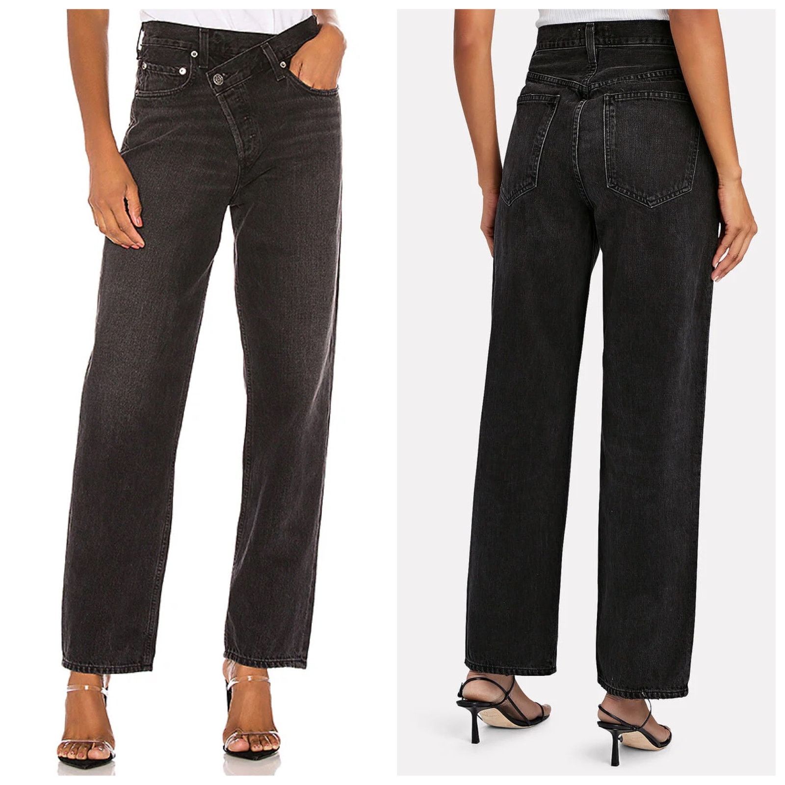 Agolde AGOLDE Criss Cross Straight Jeans Savage Wash Size 25" / US 0 / IT 36 - 1 Thumbnail