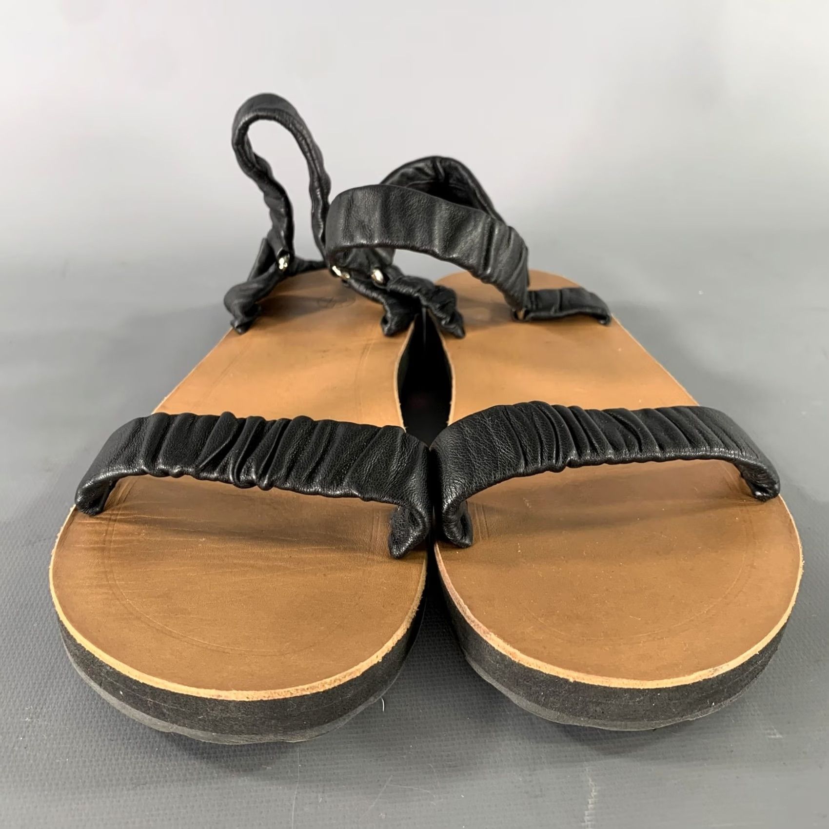 The Row THE ROW Sandals Calfskin Leather Black Tan Size 8 Size US 8 / IT 38 - 4 Thumbnail