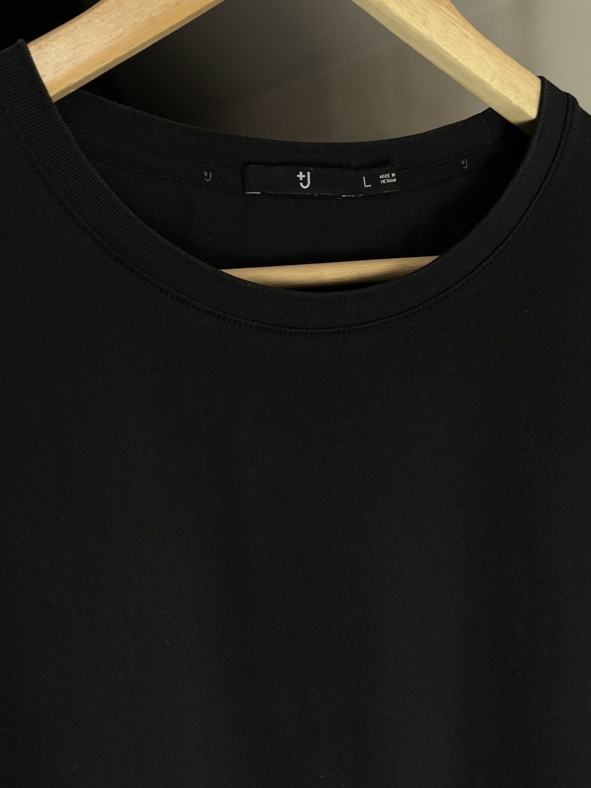 Jil Sander × Uniqlo +J Uniqlo x Jil Sander Plain Oversized Black T-Shirt Size US L / EU 52-54 / 3 - 3 Thumbnail