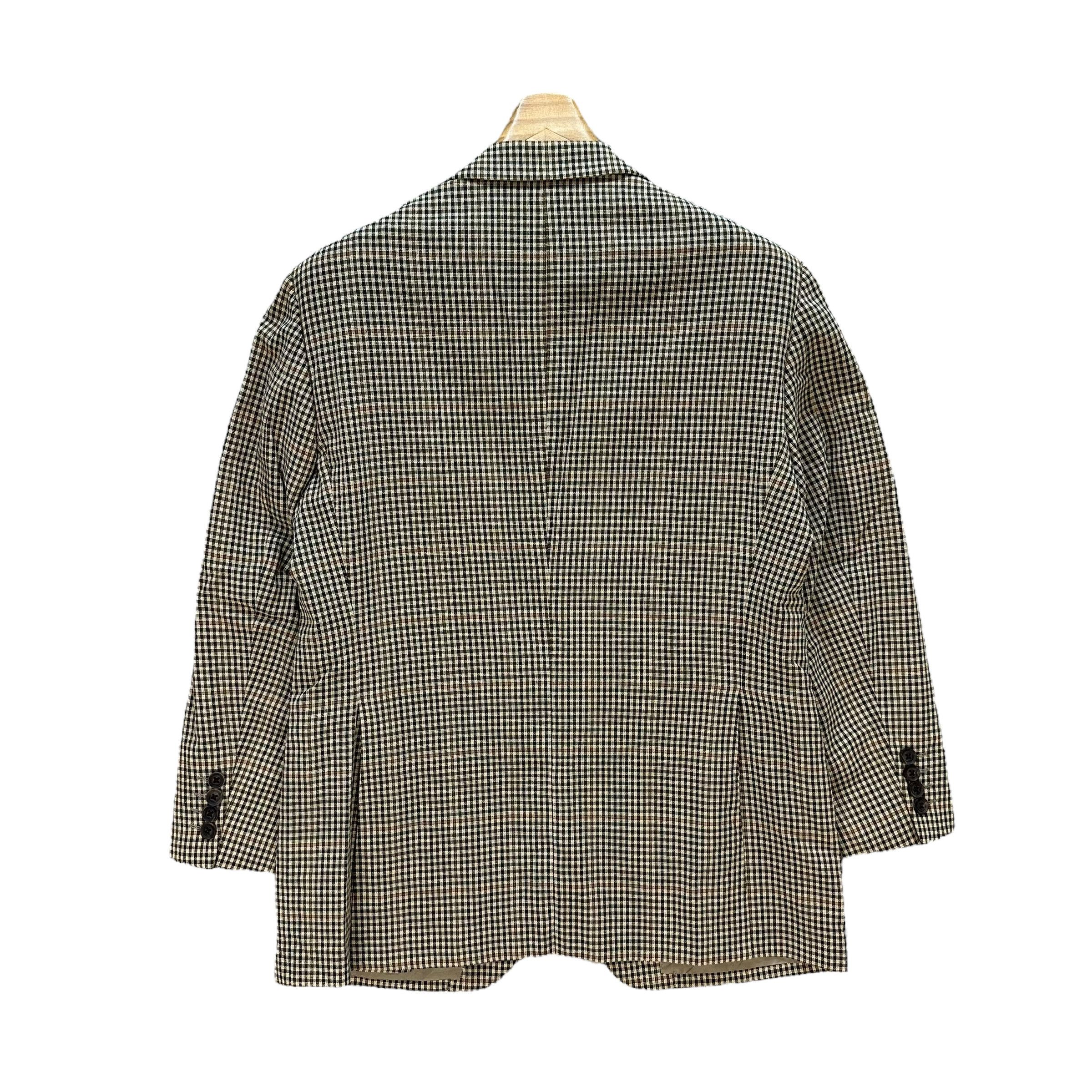 Burberry BURBERRY Small Check Wool Tailored Jacket Blazer #A73-1762 Size 40R - 11 Thumbnail