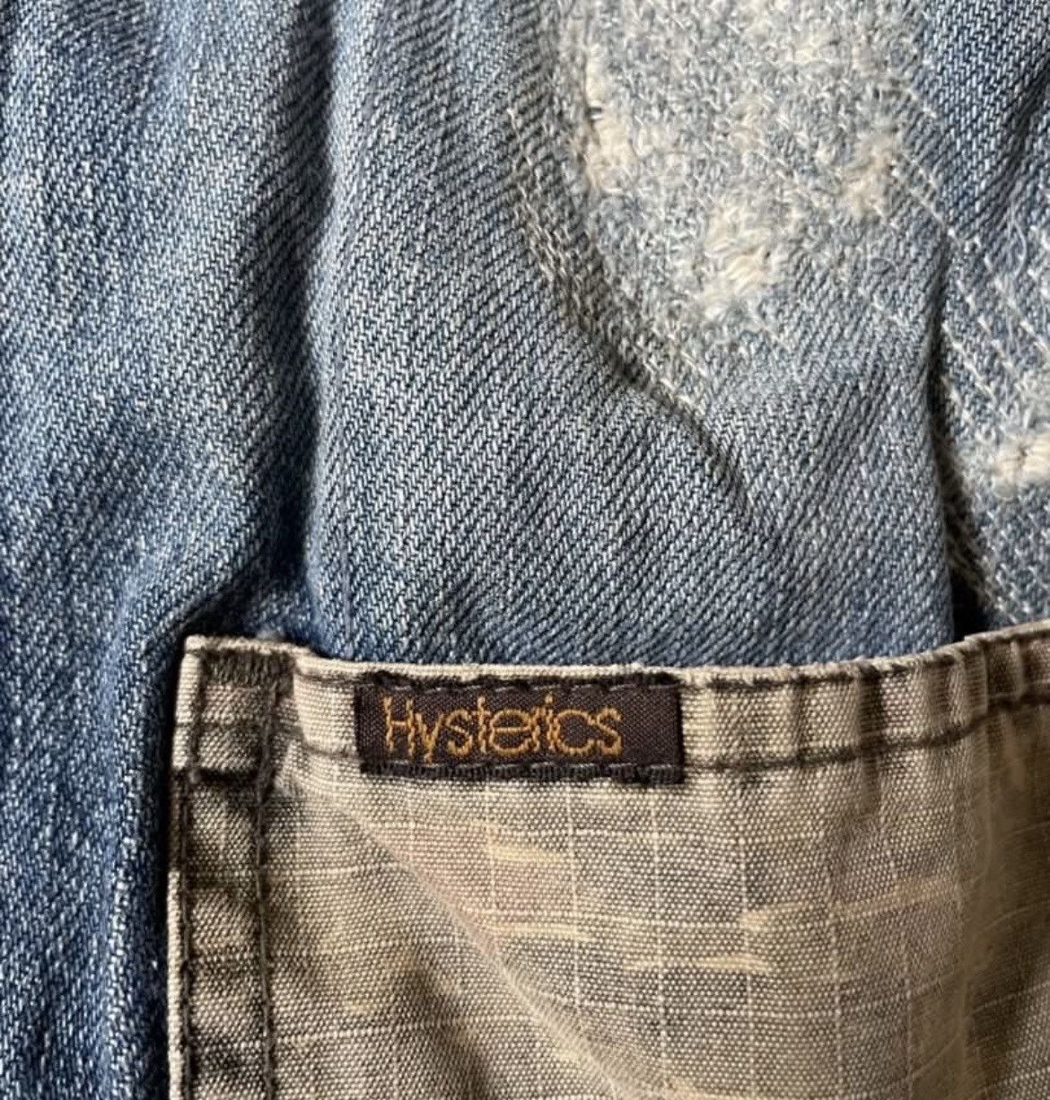 Hysteric Glamour Hysteric Glamour Colour Block Distressed Denim Jacket Size US S / EU 44-46 / 1 - 4 Thumbnail