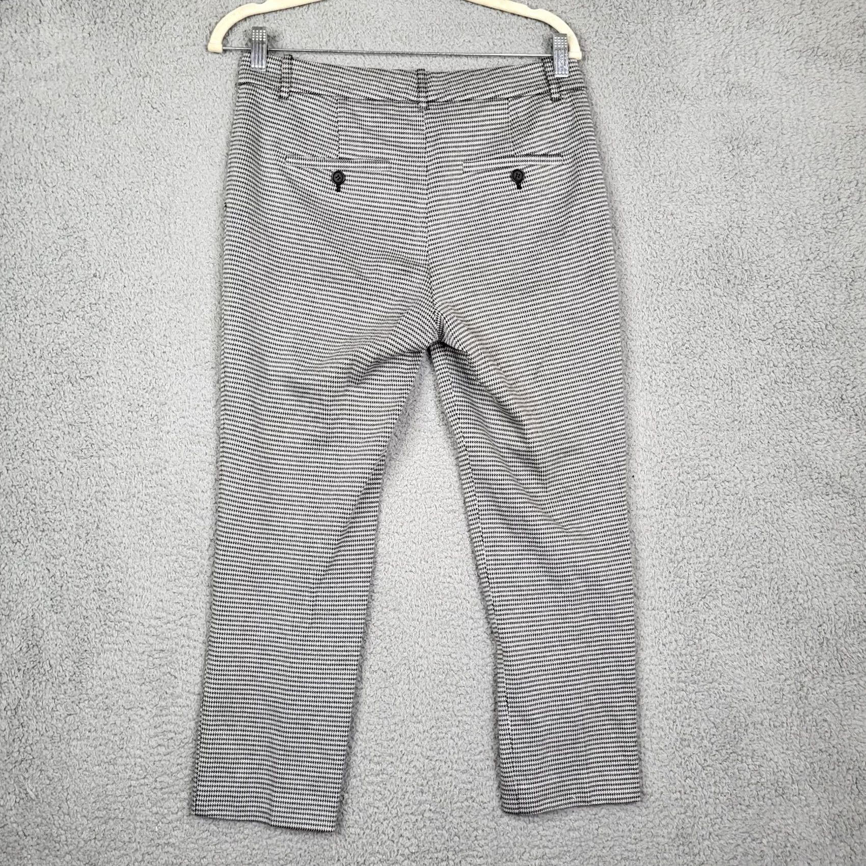 Theory THEORY Stanza Knit Crop Dress Pants Sz 4 Houndstooth Multicolor Women’s Straight Front Dress Pants Size 27" / US 4 / IT 40 - 5 Thumbnail