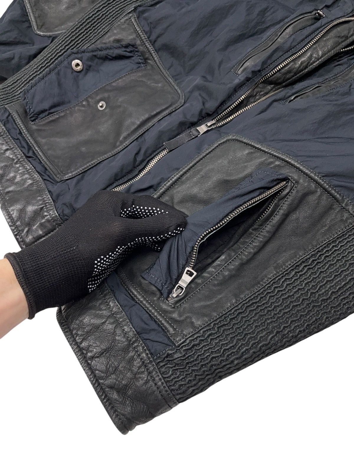 Mustang × Vintage Vintage Mustang Racing Leather Jacket Balenciaga Style Size US M / EU 48-50 / 2 - 5 Thumbnail