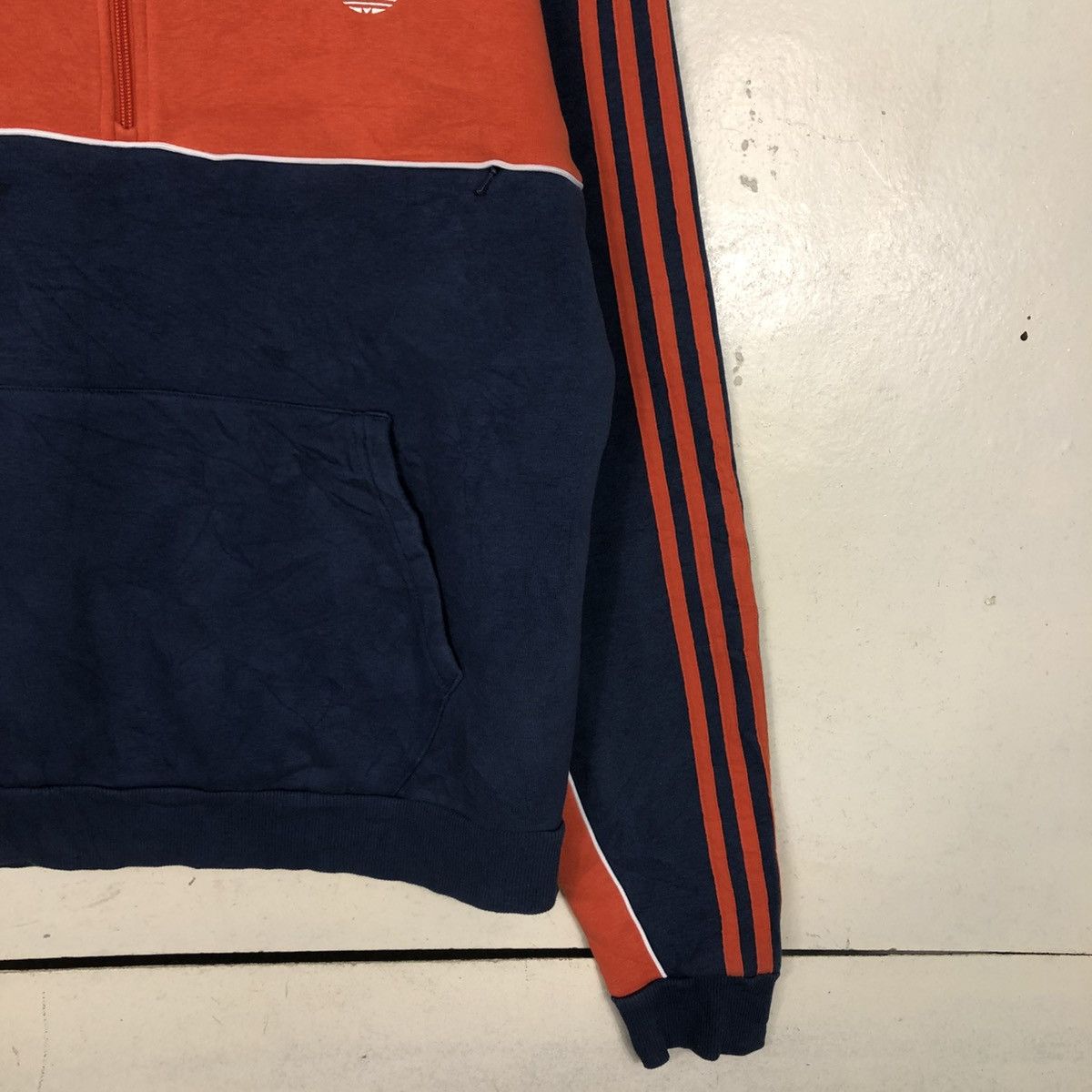 Adidas 📌Double Tone Adidas Anorak Half Zipper Sweater Size US M / EU 48-50 / 2 - 7 Thumbnail
