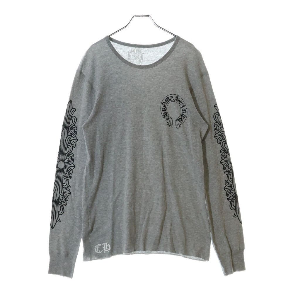 Chrome Hearts Long Sleeve Floral Thermal T-shirt