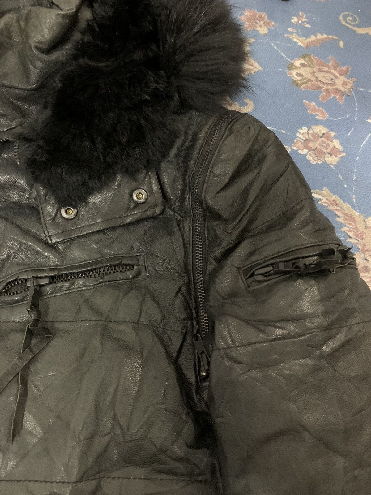 BUFFALO BOBS Buffalo Bobs Leather Apocalypse Racoon Fur Hoodie LGB GOA Size US M / EU 48-50 / 2 - 3 Thumbnail