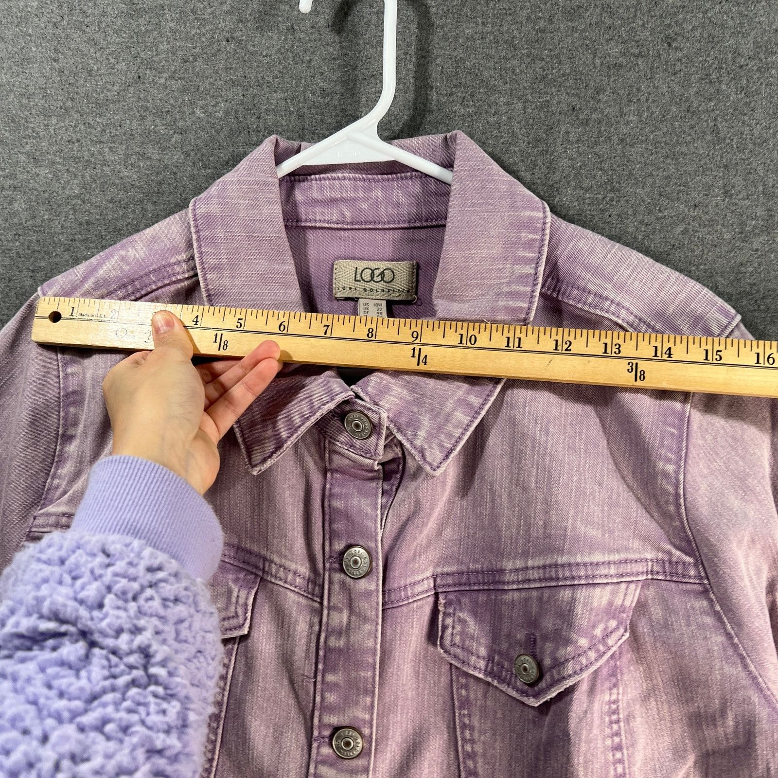 Other LOGO by Lori Goldstein Jeans Jacket Womens Size XXL / US 16-18 / IT 52-54 - 6 Thumbnail