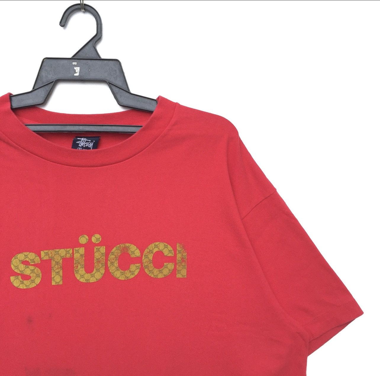 Stussy Rare!!! Vintage 90s Stussy Stucci T-shirt | Spell Out | XL Size US XL / EU 56 / 4 - 2 Thumbnail