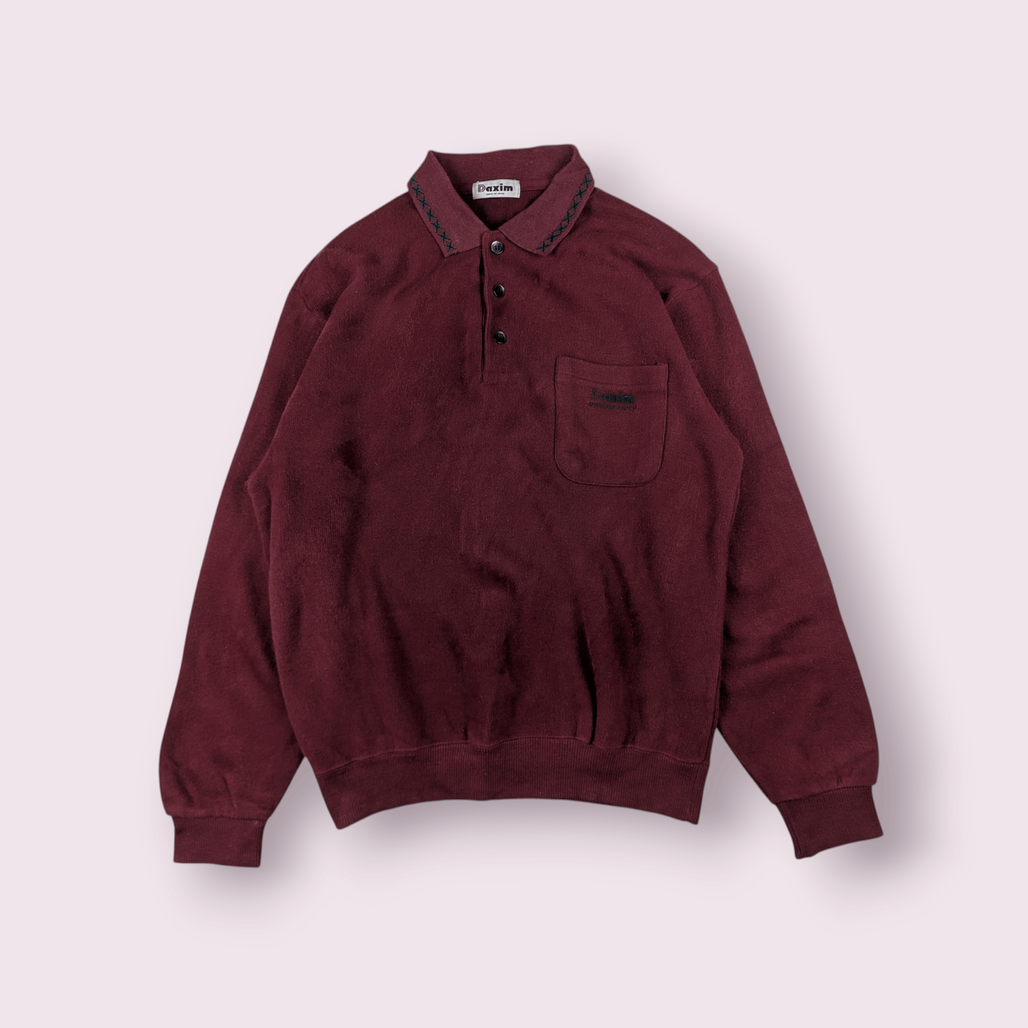 Dunlop Vintage 90's DAXIM Dunlop Retro Classic Sweatshirts Size US M / EU 48-50 / 2 - 2 Thumbnail