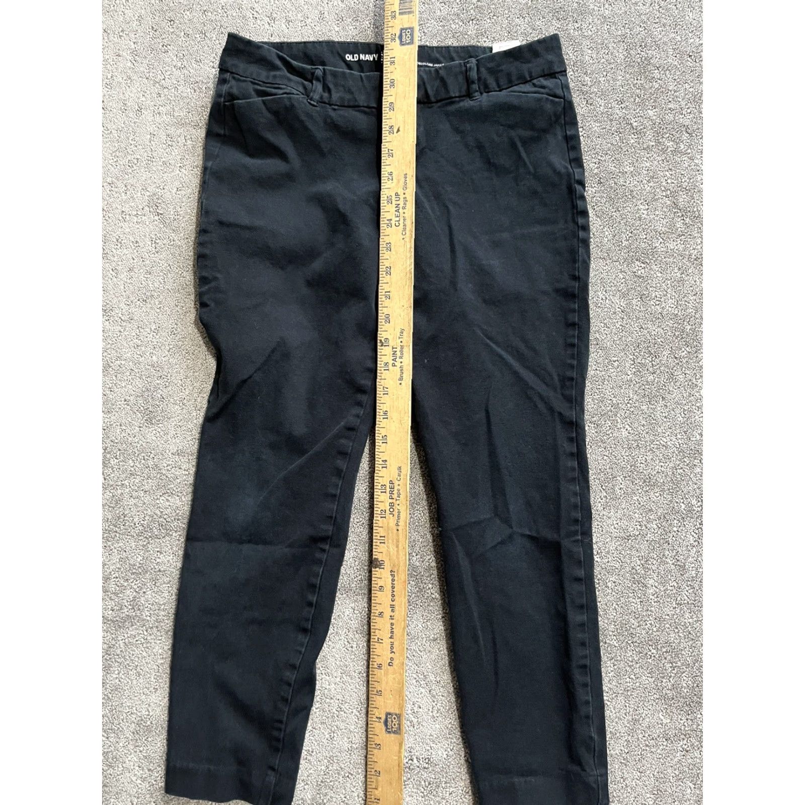 Old Navy Old Navy Black Pixie Ankle Pants Women Size 6 Regular Slim Flat Front Pockets Cotton Blend 3/4 Crop Style Pants Size 28" / US 6 / IT 42 - 7 Thumbnail