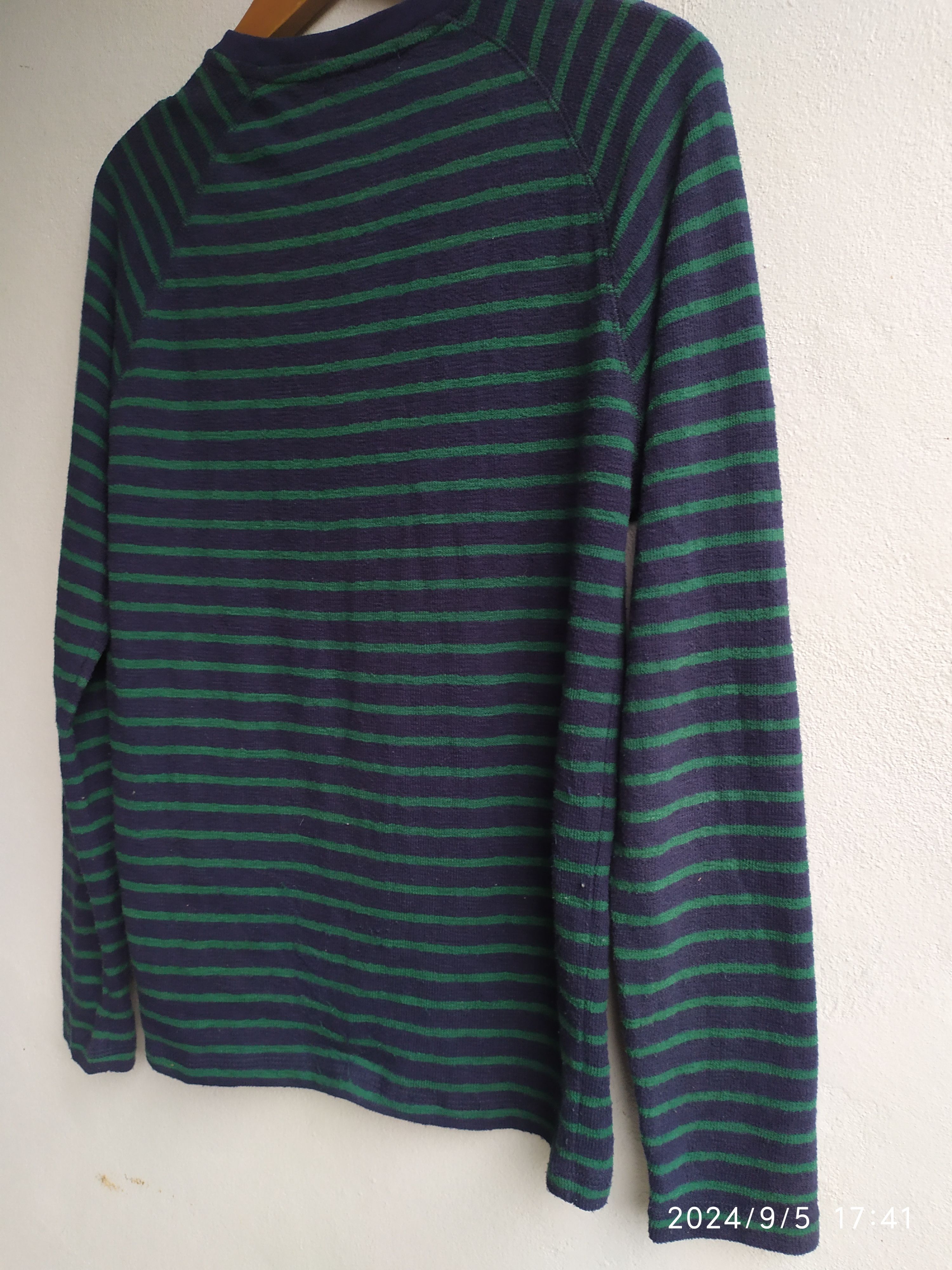If Six Was Nine × Japanese Brand × Le Grande Bleu (L.G.B.) Japanese Sevenday Sunday Stripe Long Sleeve Ifsix Lgb Style Size US M / EU 48-50 / 2 - 7 Thumbnail