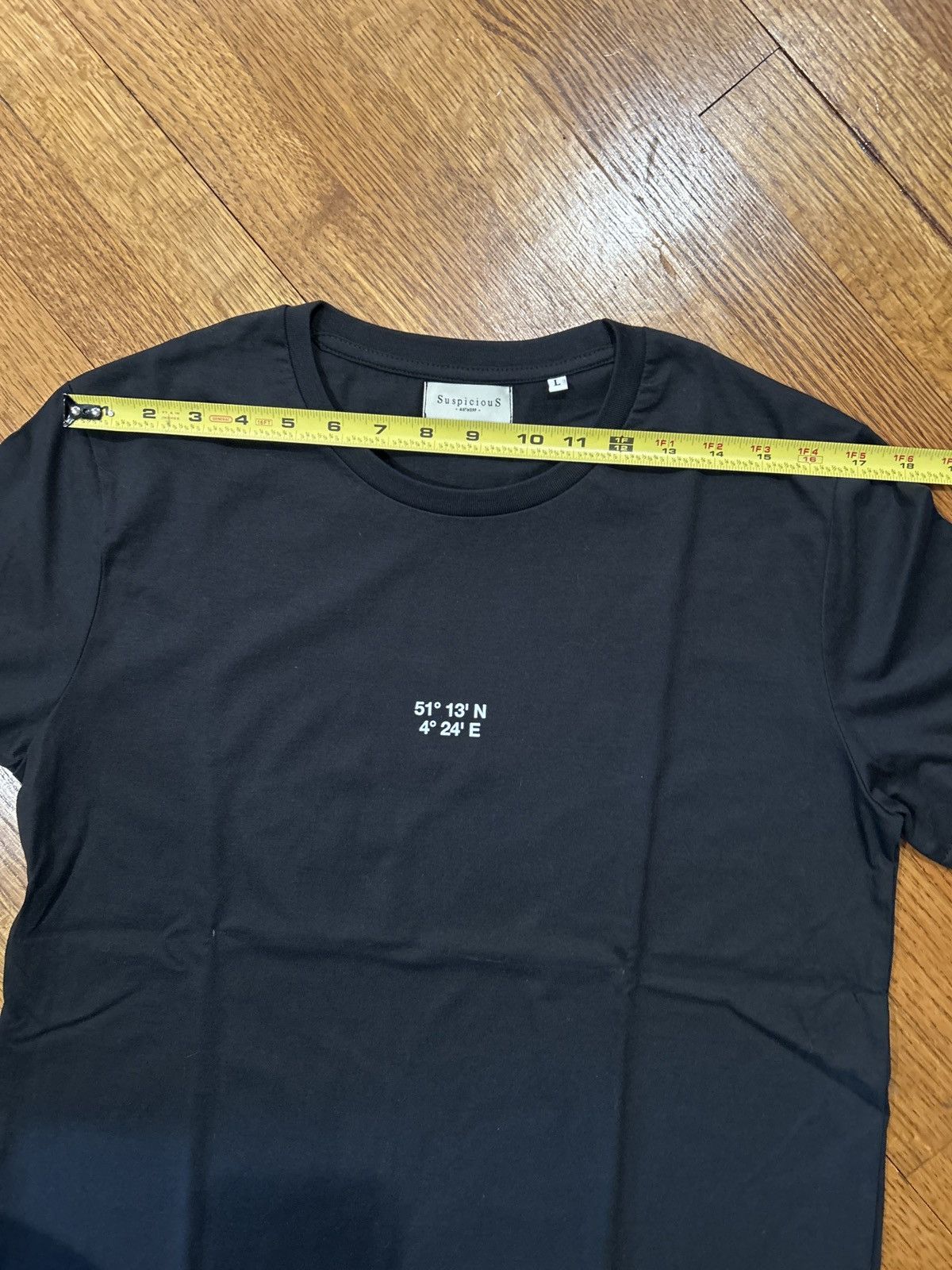 Suspicious Antwerp Suspicious Antwerp Longitude and Latitude Black T-Shirt New Size US L / EU 52-54 / 3 - 5 Thumbnail