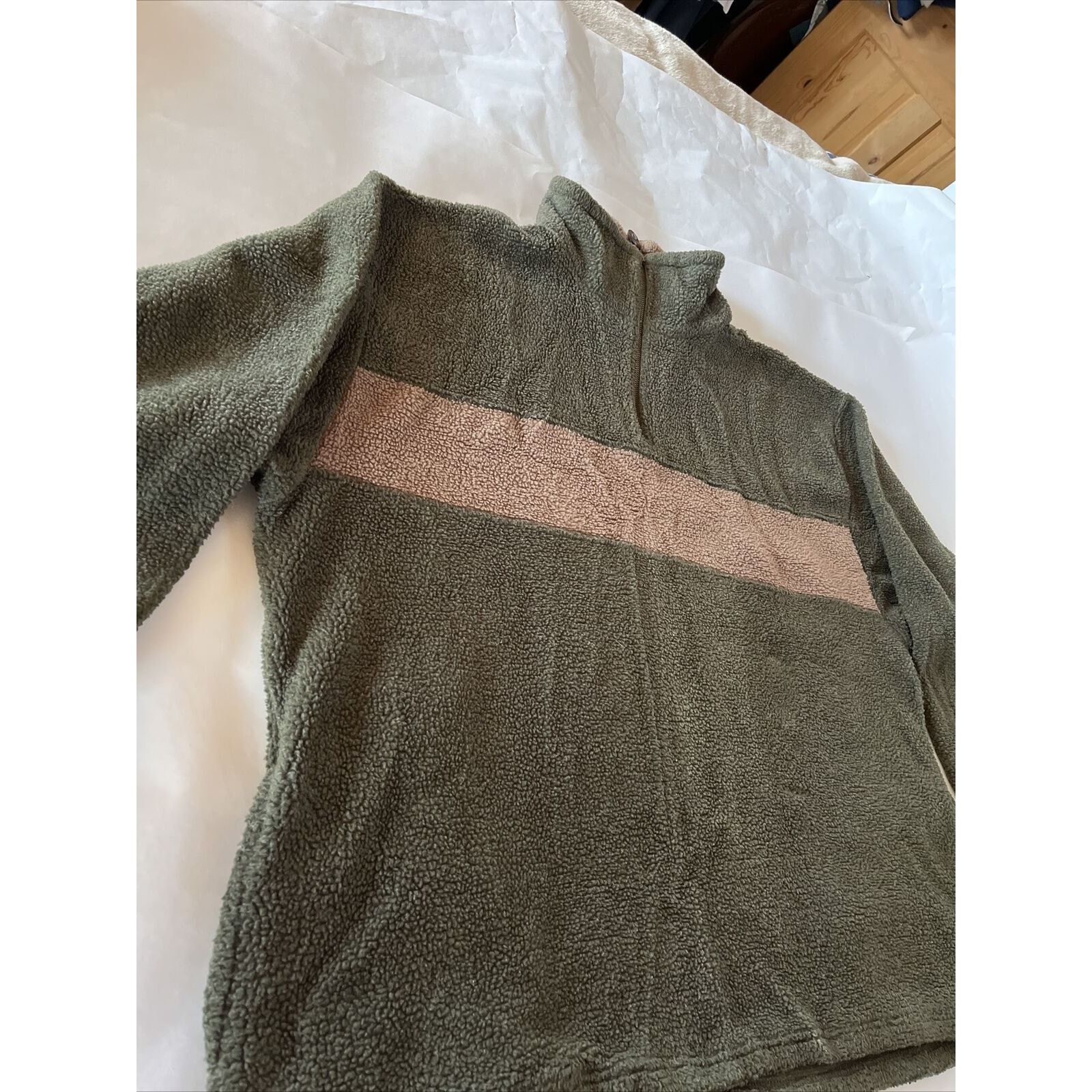 Other Ozark Trail Sweater Men’s XXL Olive Fleece 1/4 Zip LS Jacket Size US XXL / EU 58 / 5 - 5 Thumbnail