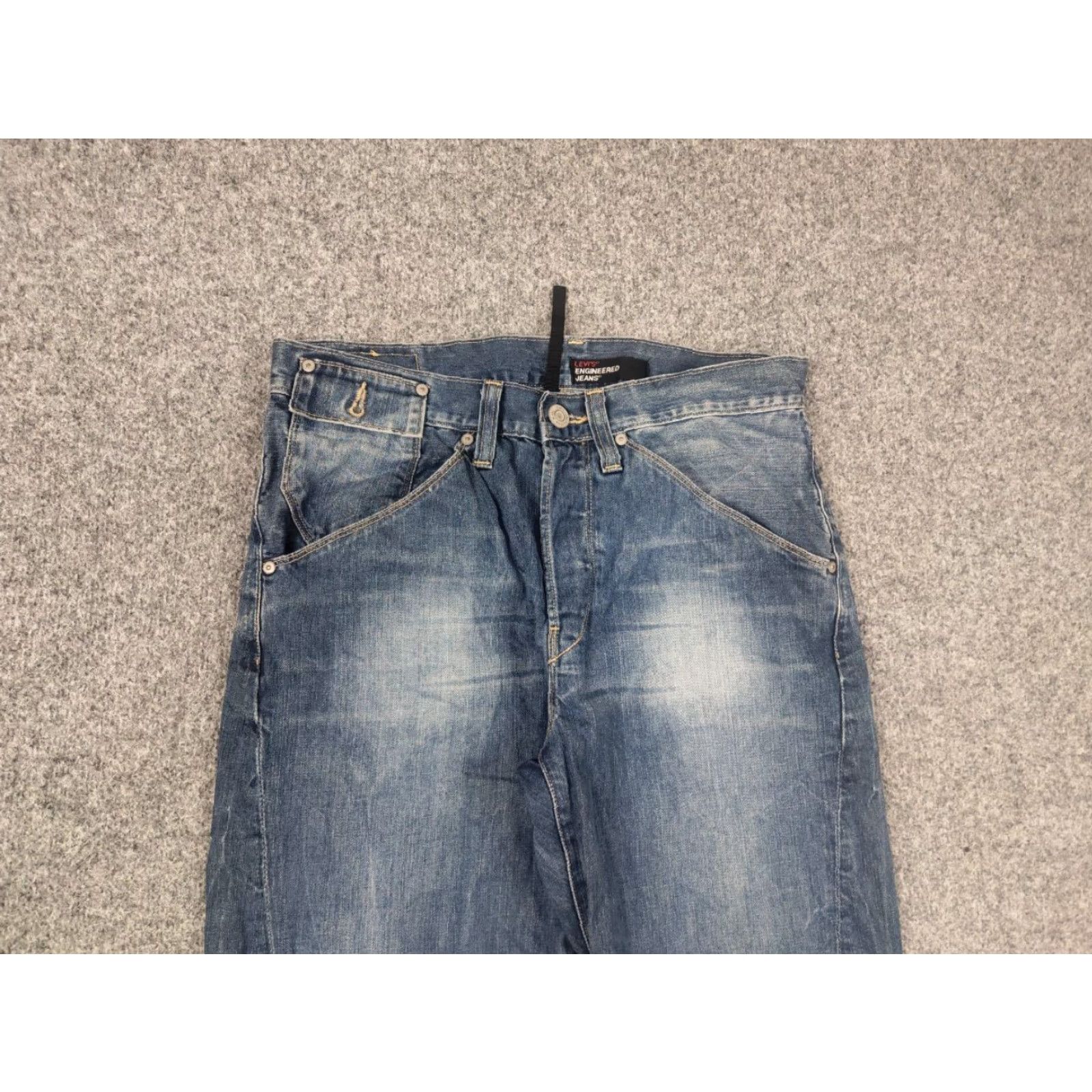 Levi's VINTAGE Levi's Engineered Jeans 90s Denim Distressed Medium Blue 32 Regular Mens 5-Pocket Size US 32 / EU 48 - 6 Thumbnail