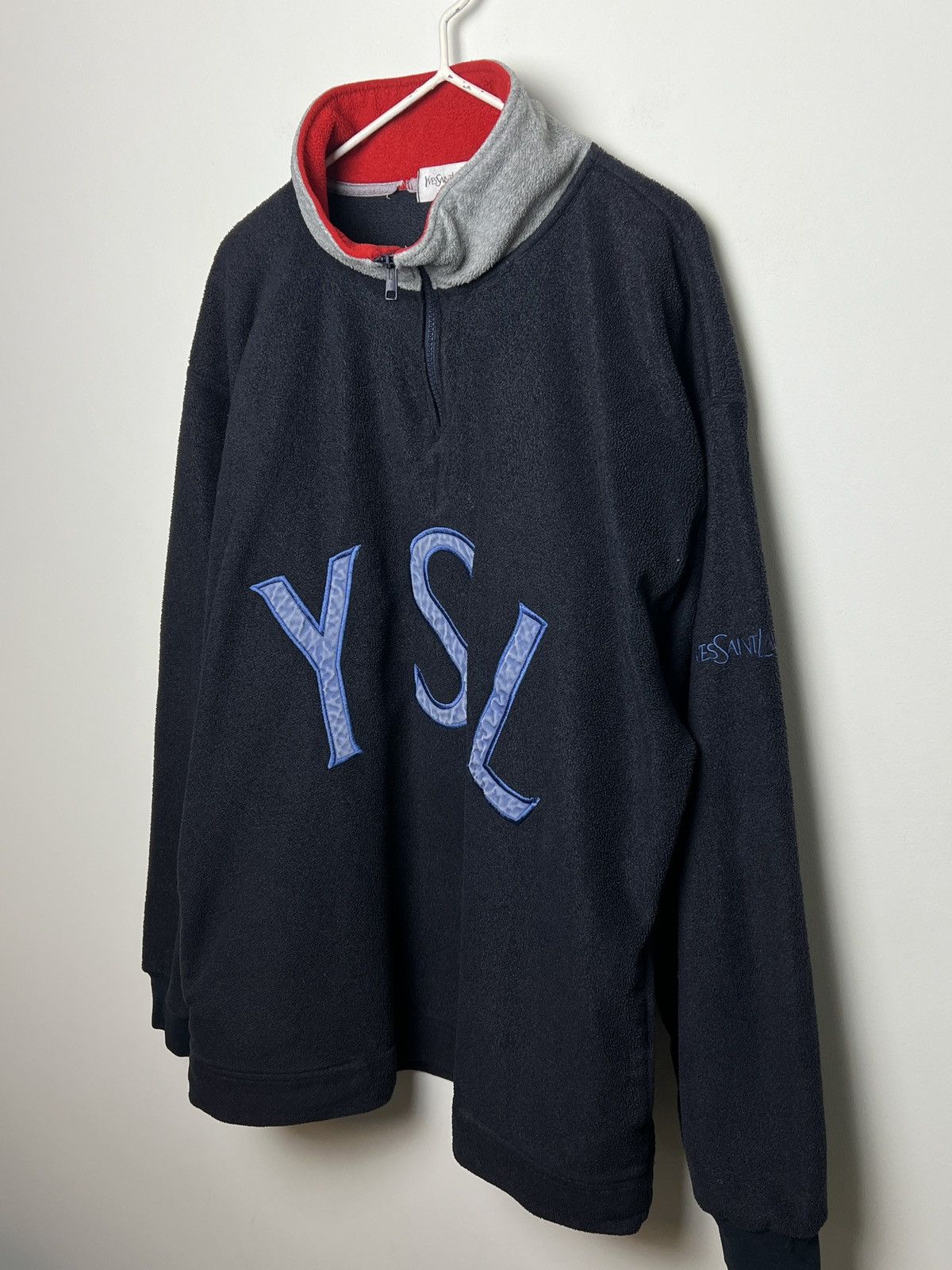 Yves Saint Laurent ysl y2k fleece seen on drake rare vintage slp Size US XL / EU 56 / 4 - 4 Thumbnail