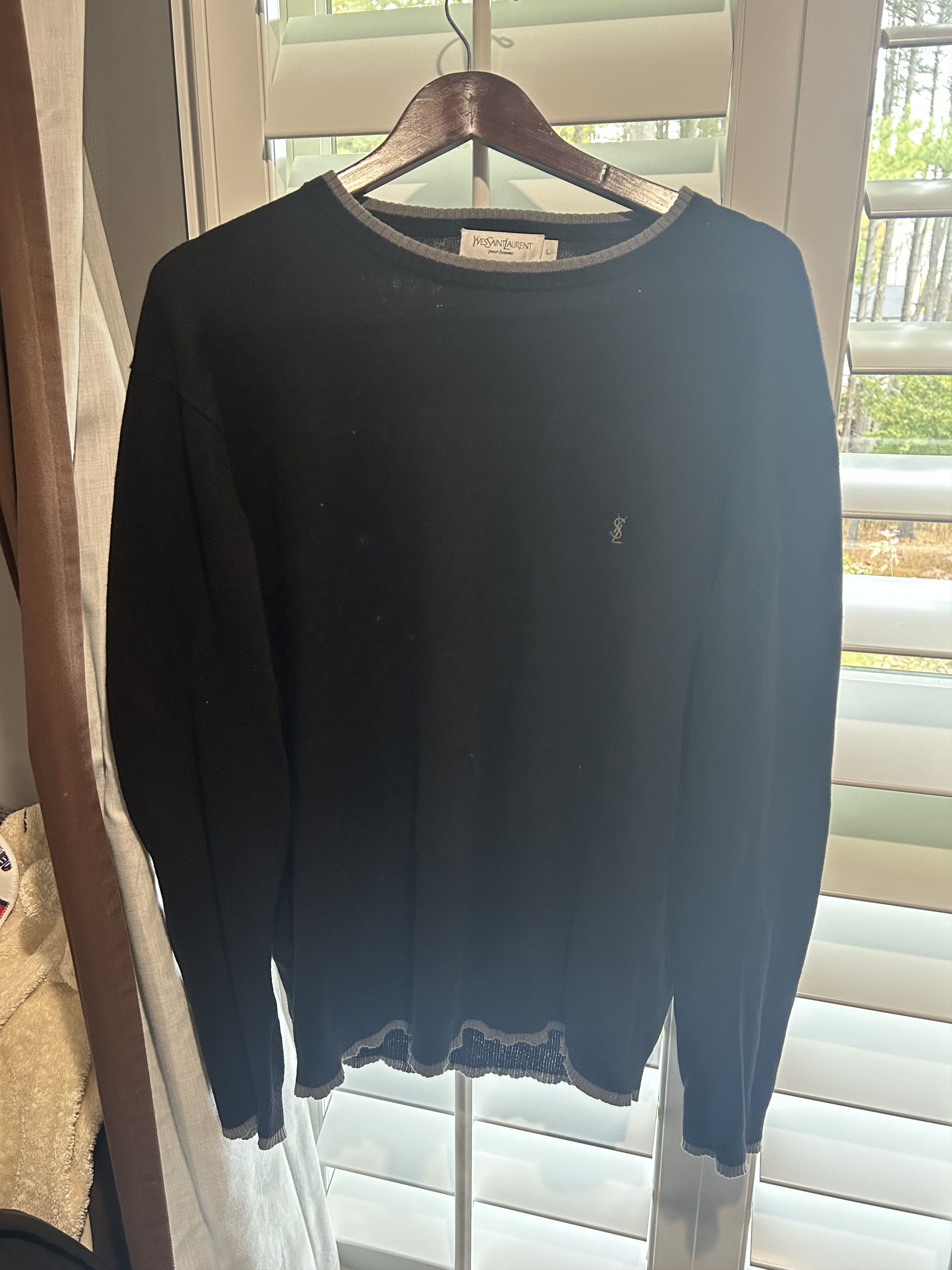 Yves Saint Laurent Vintage YSL Cashmere Sweater Size US L / EU 52-54 / 3 - 1 Thumbnail