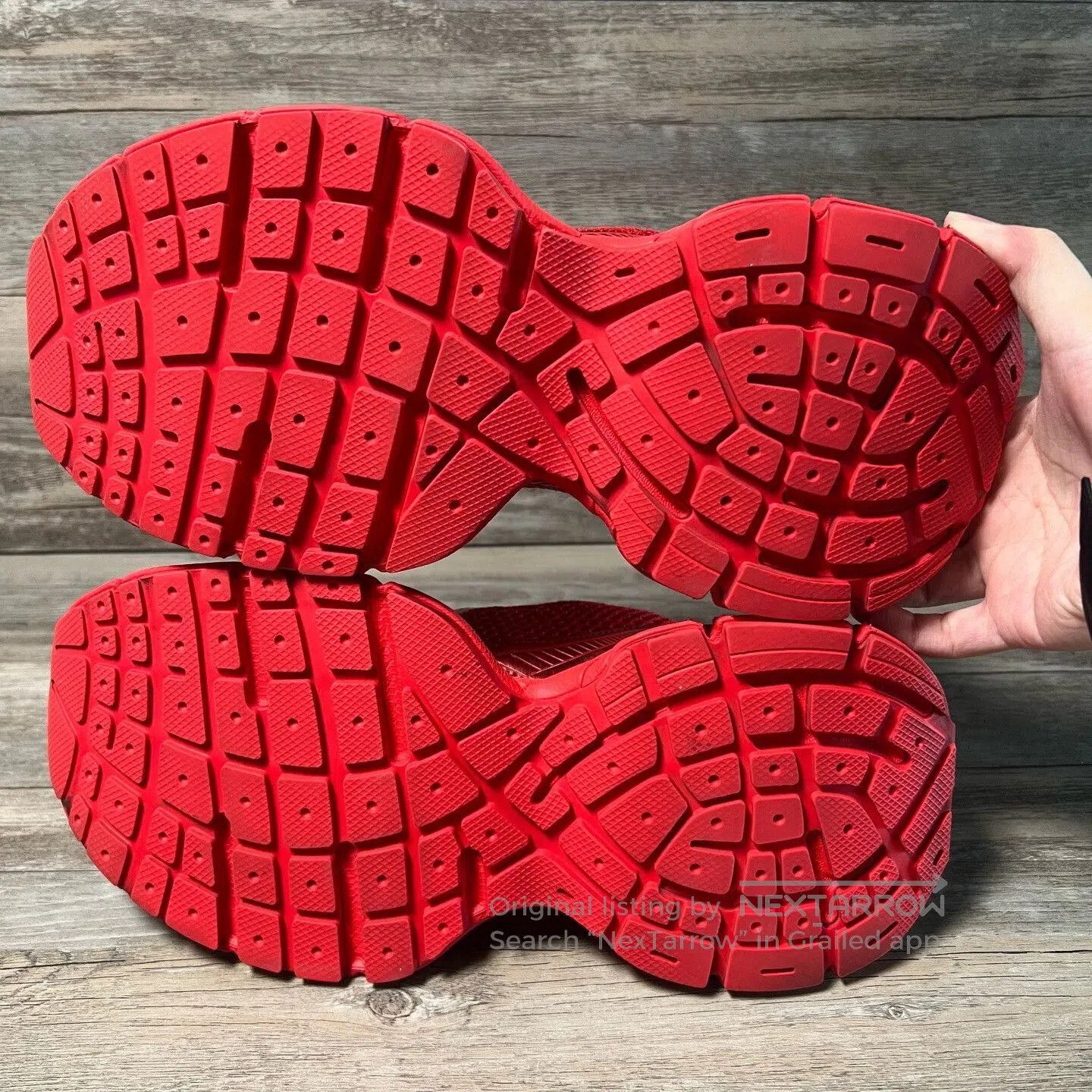Balenciaga Balenciaga 3XL Red Distressed Dad Shoes. Size US 9 / EU 42 - 6 Thumbnail